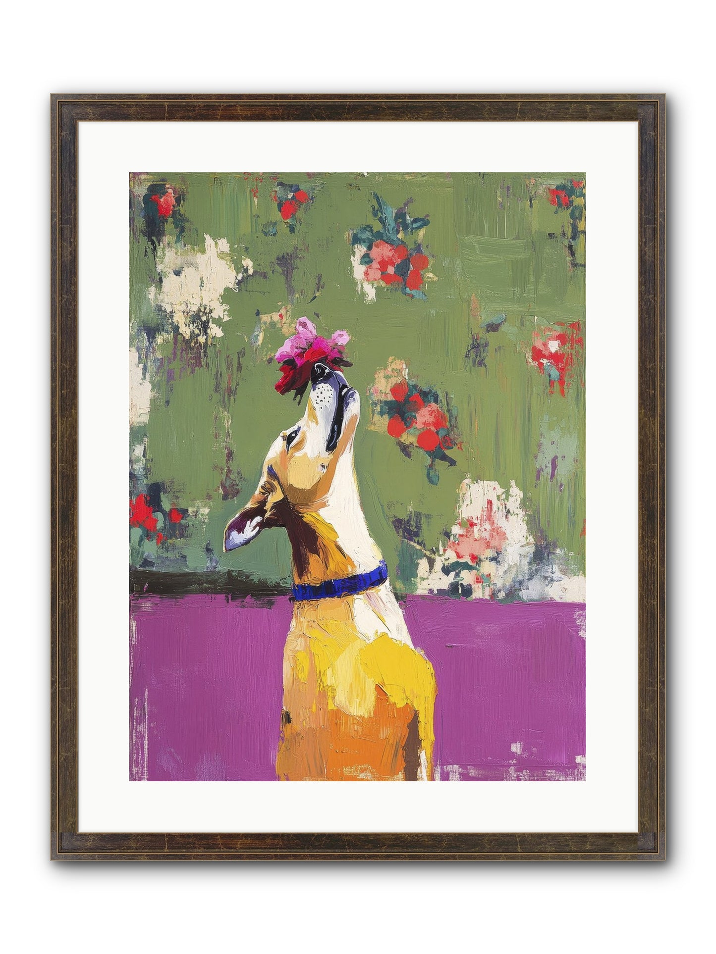 Petal Companion Framed Print - Slimwoods Black/Gold 18x24