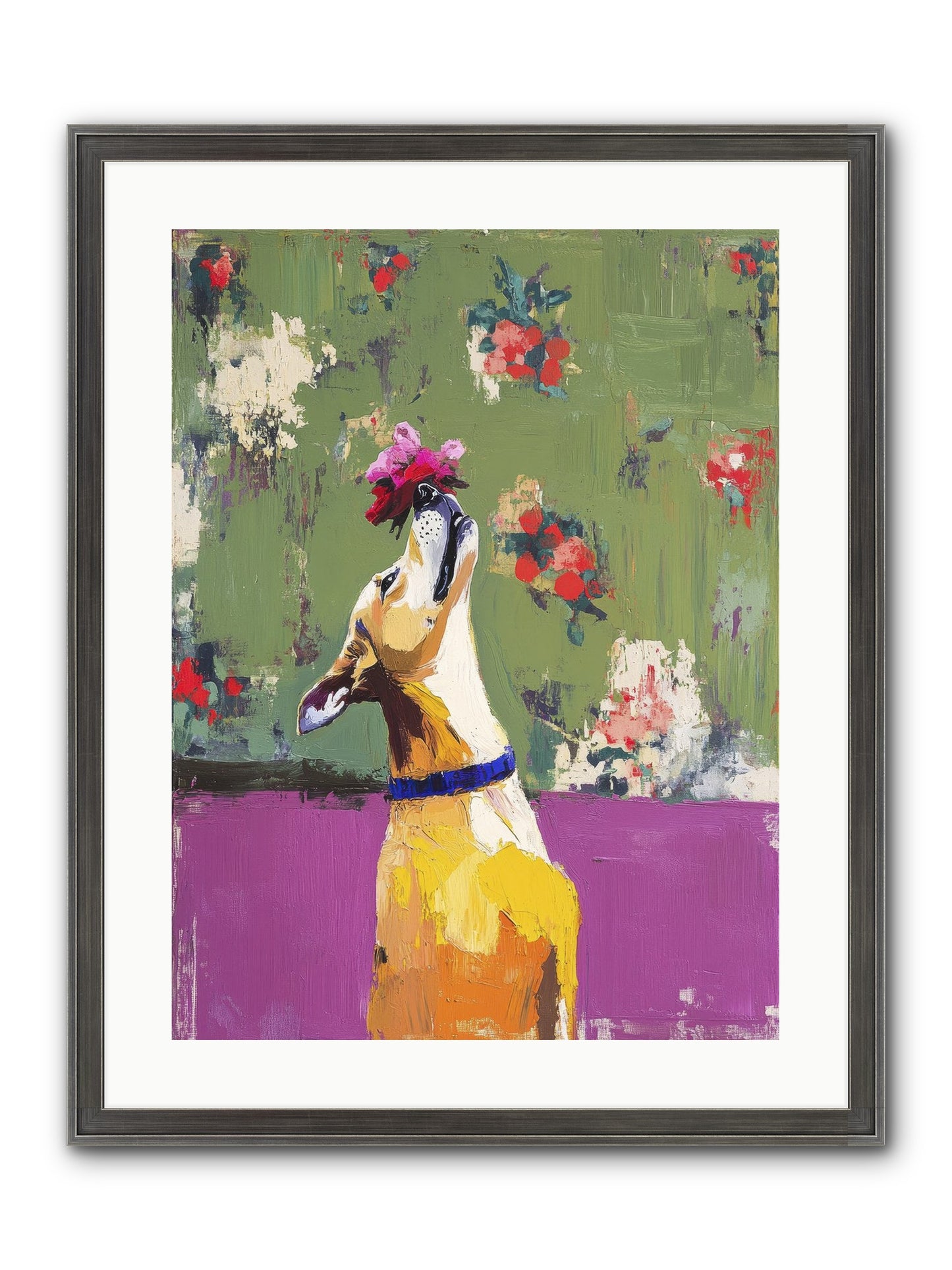 Petal Companion Framed Print - Slimwoods Black/Silver 18x24