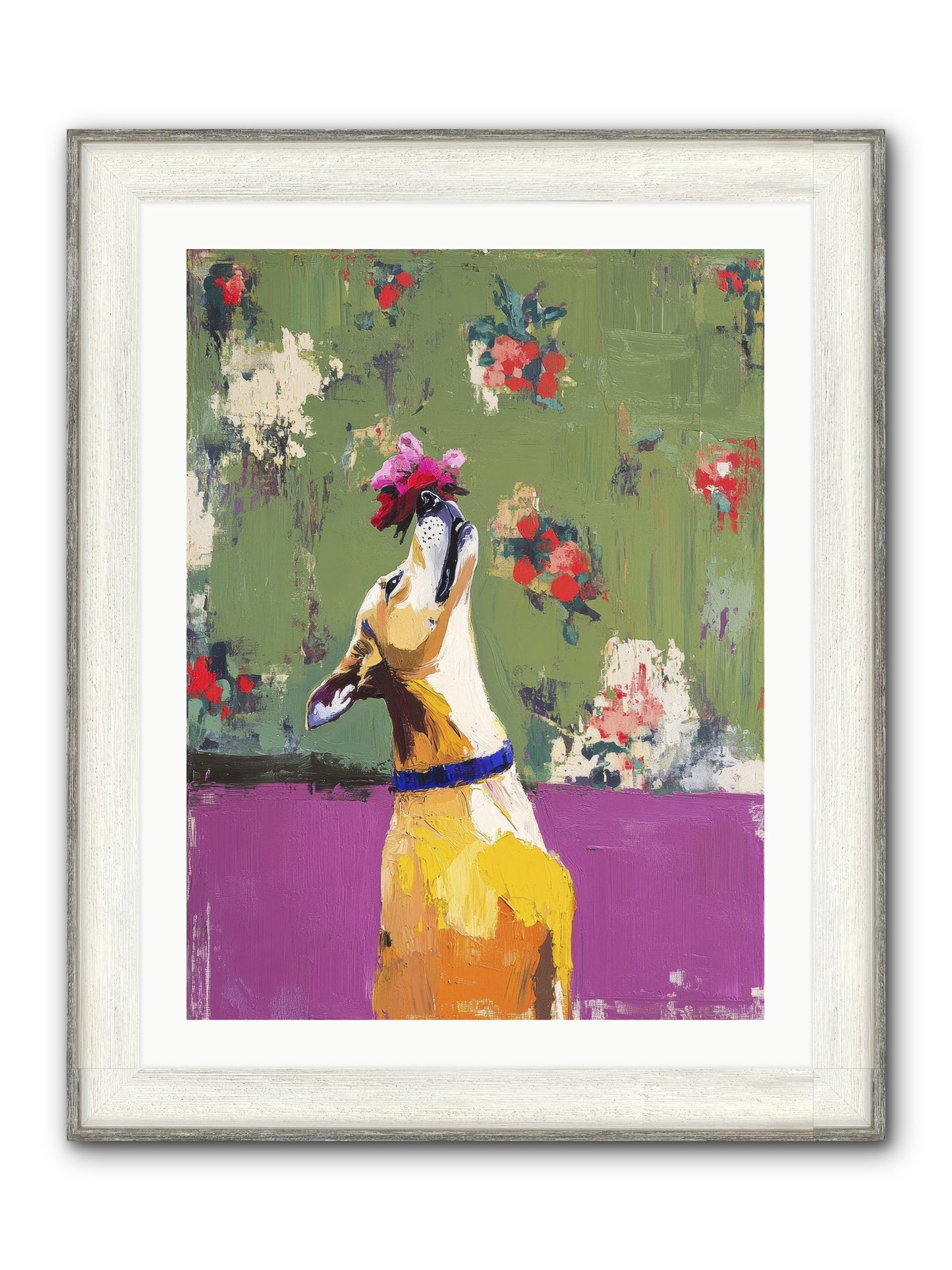 Petal Companion Framed Print - Driftwood White 24x32