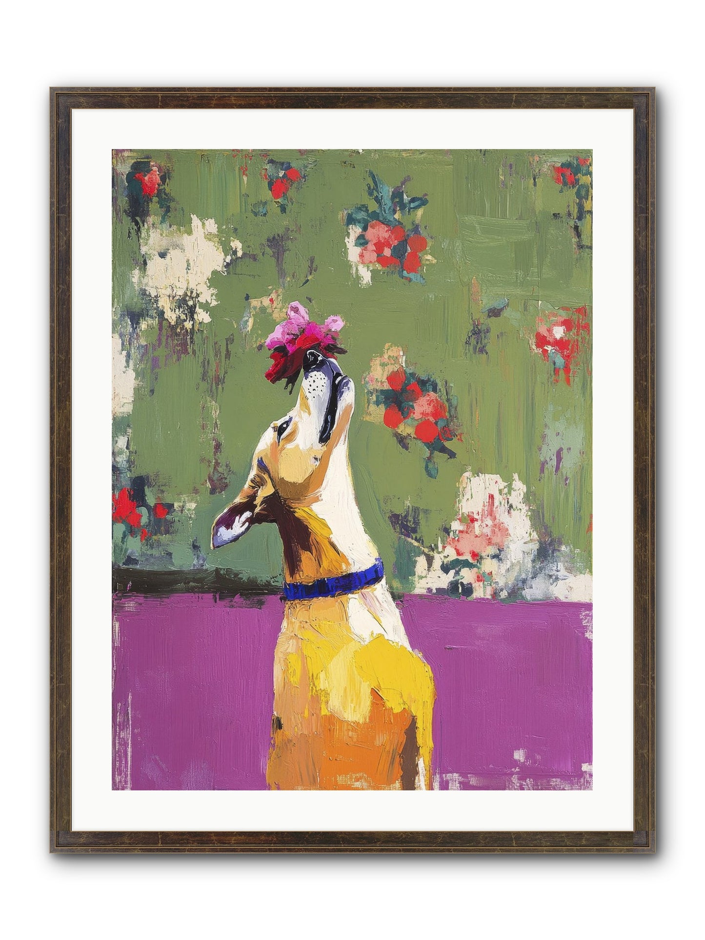 Petal Companion Framed Print - Slimwoods Black/Gold 24x32