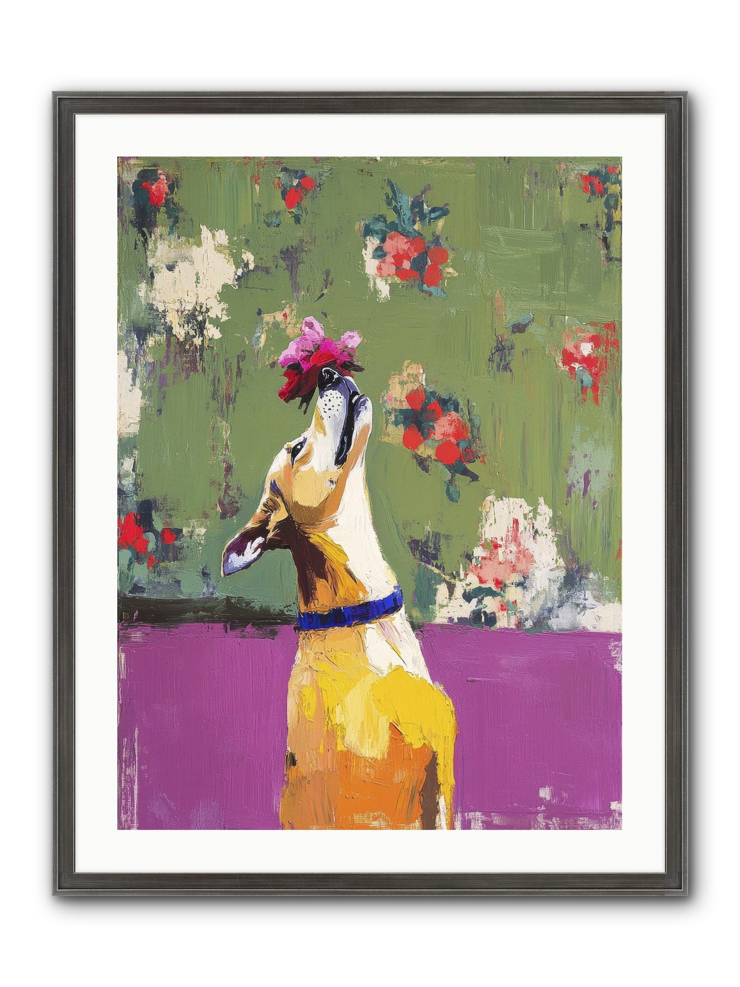 Petal Companion Framed Print - Slimwoods Black/Silver 24x32