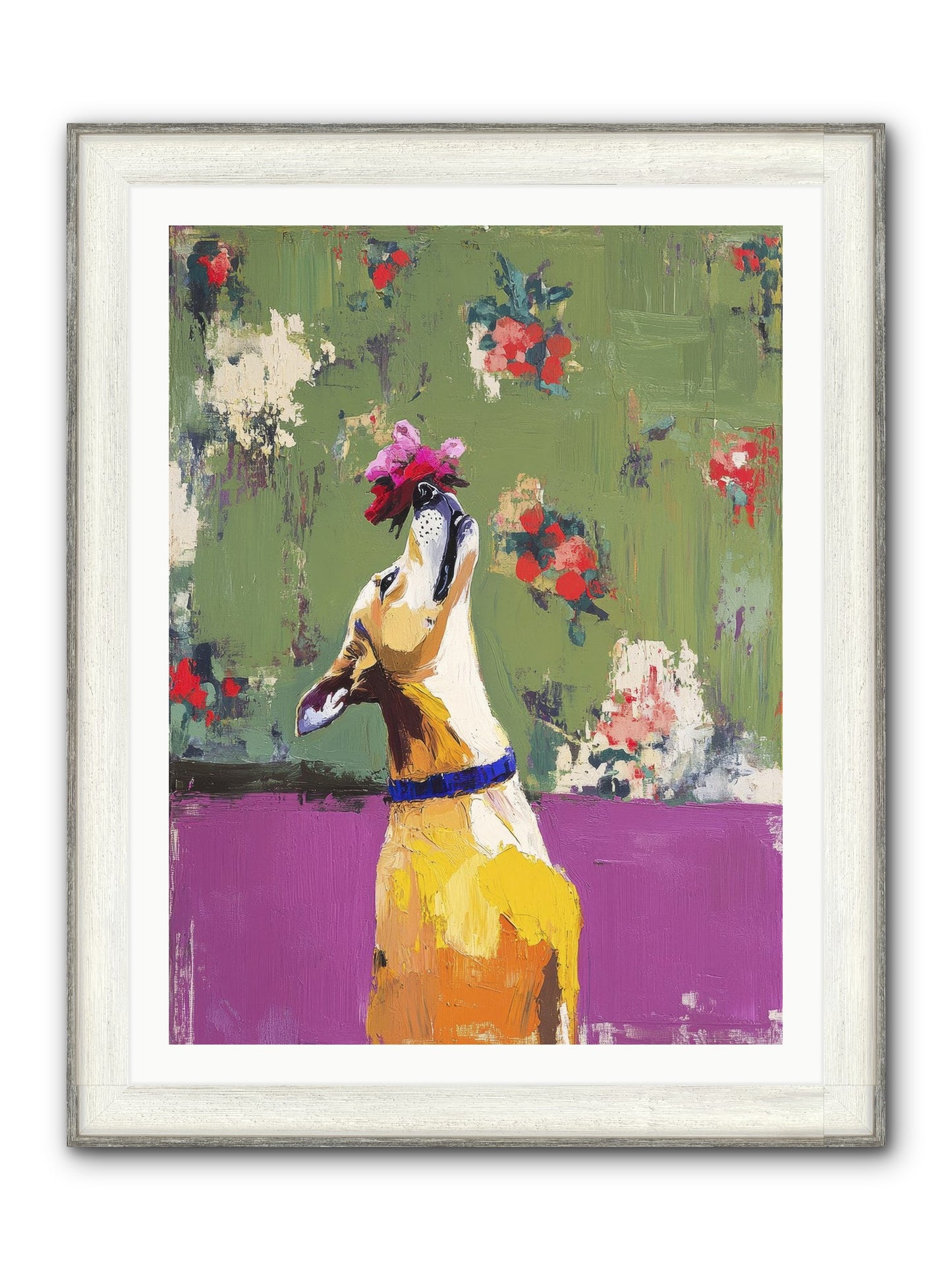 Petal Companion Framed Print - Driftwood White 30x40