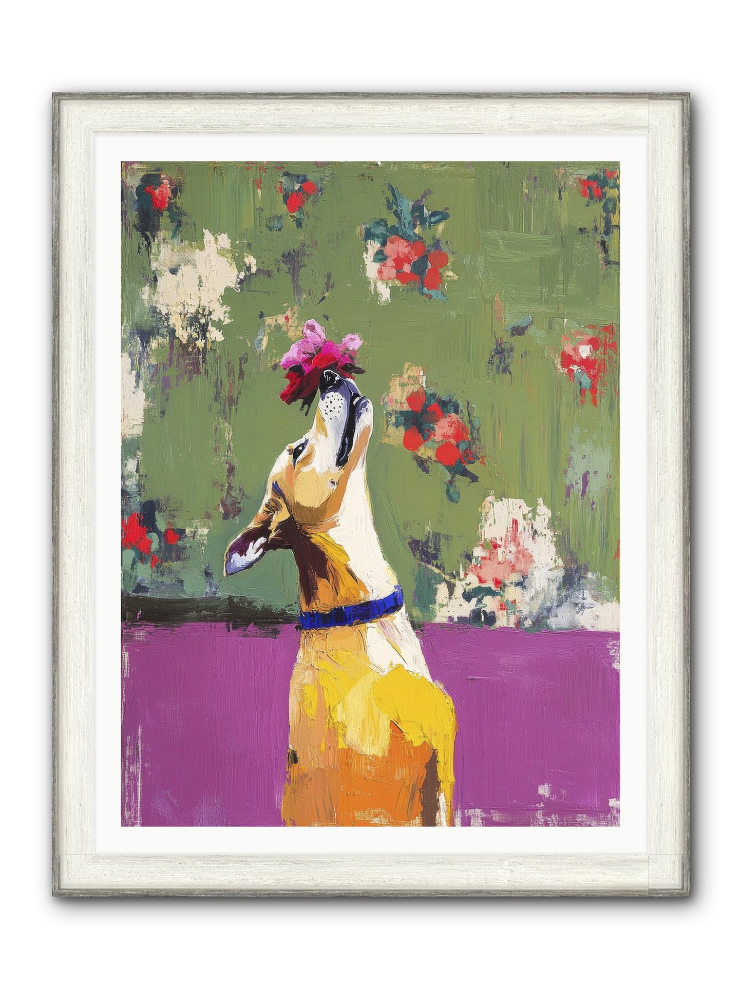 Petal Companion Framed Print - Driftwood White 36x48