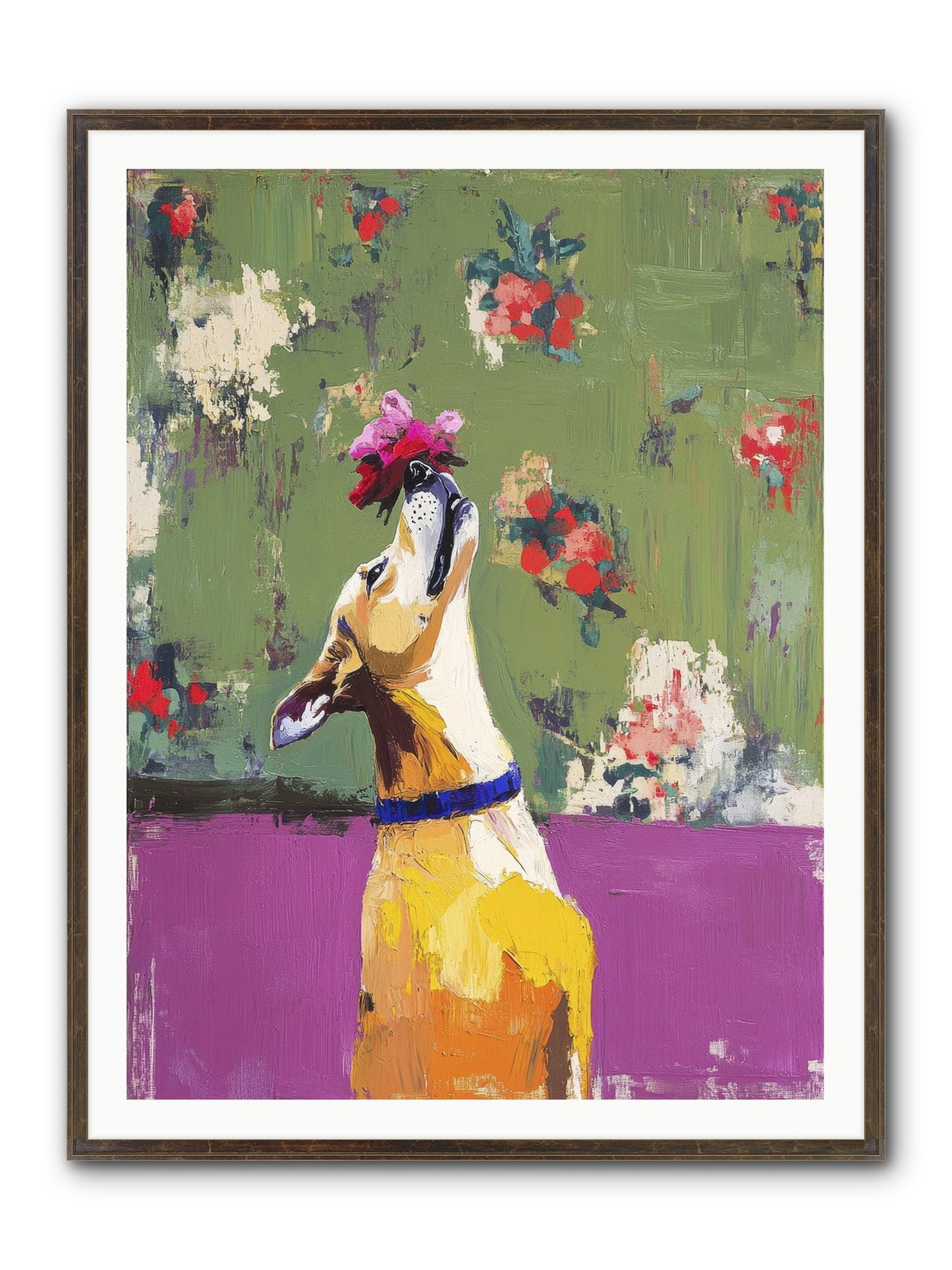 Petal Companion Framed Print - Slimwoods Black/Gold 36x48