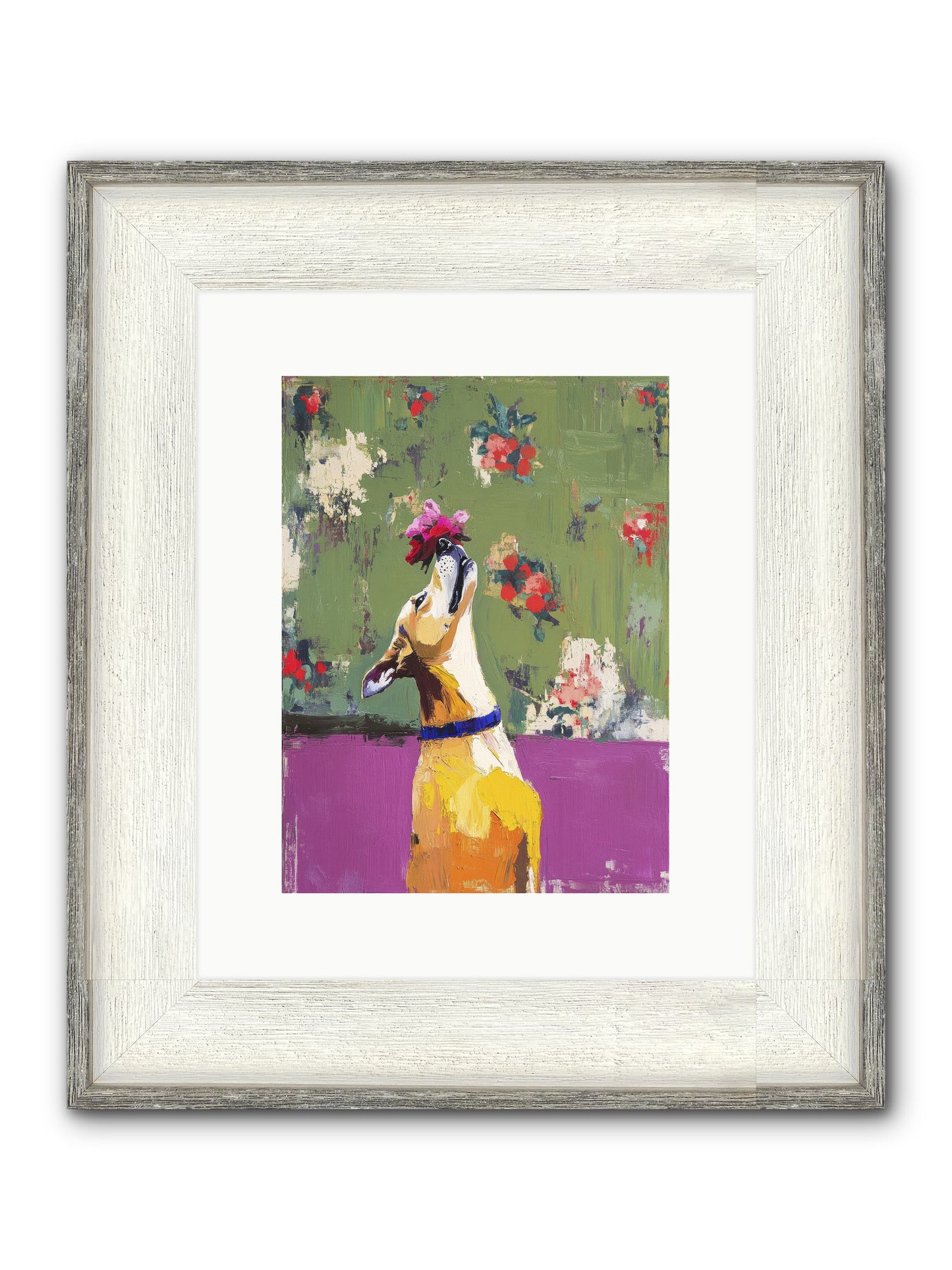 Petal Companion Framed Print - Driftwood White 9x12