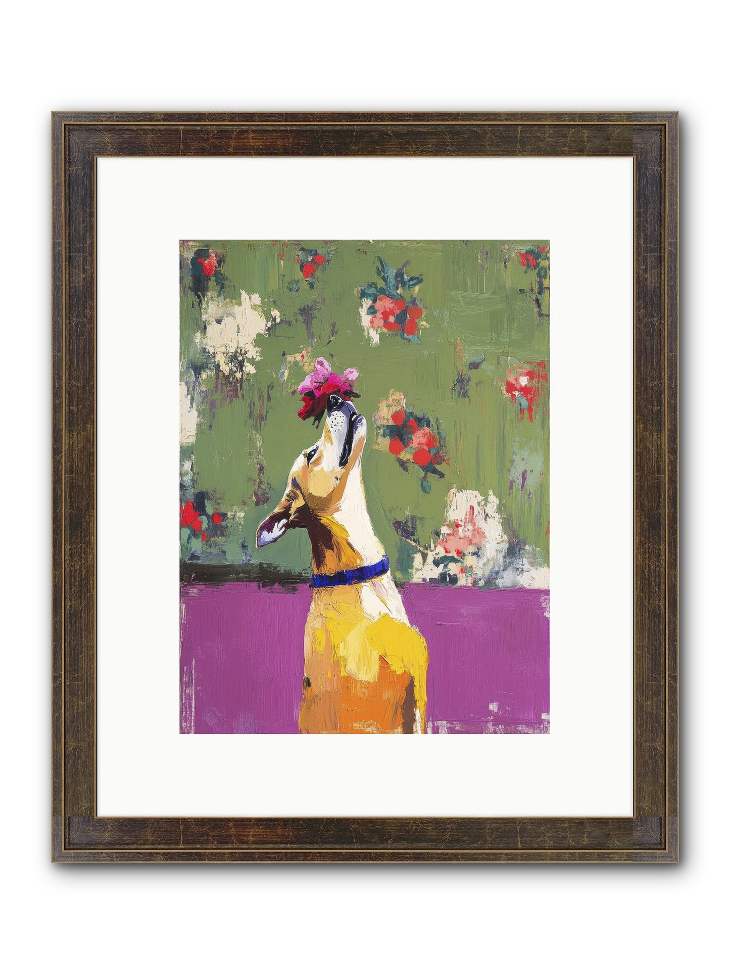 Petal Companion Framed Print - Slimwoods Black/Gold 9x12