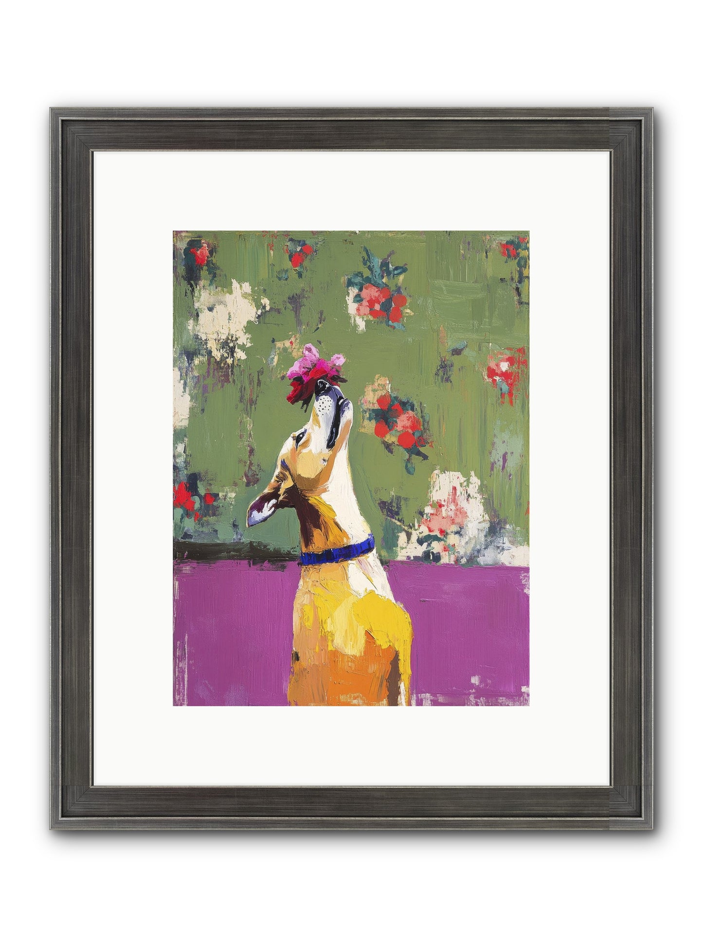 Petal Companion Framed Print - Slimwoods Black/Silver 9x12
