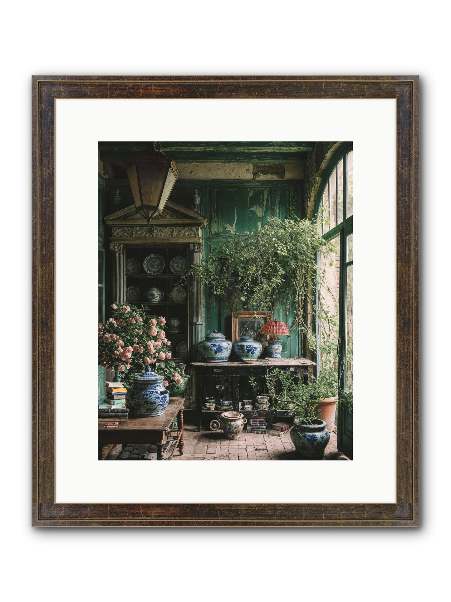 Petal Dance Framed Print - Slimwoods Black/Gold 12x15