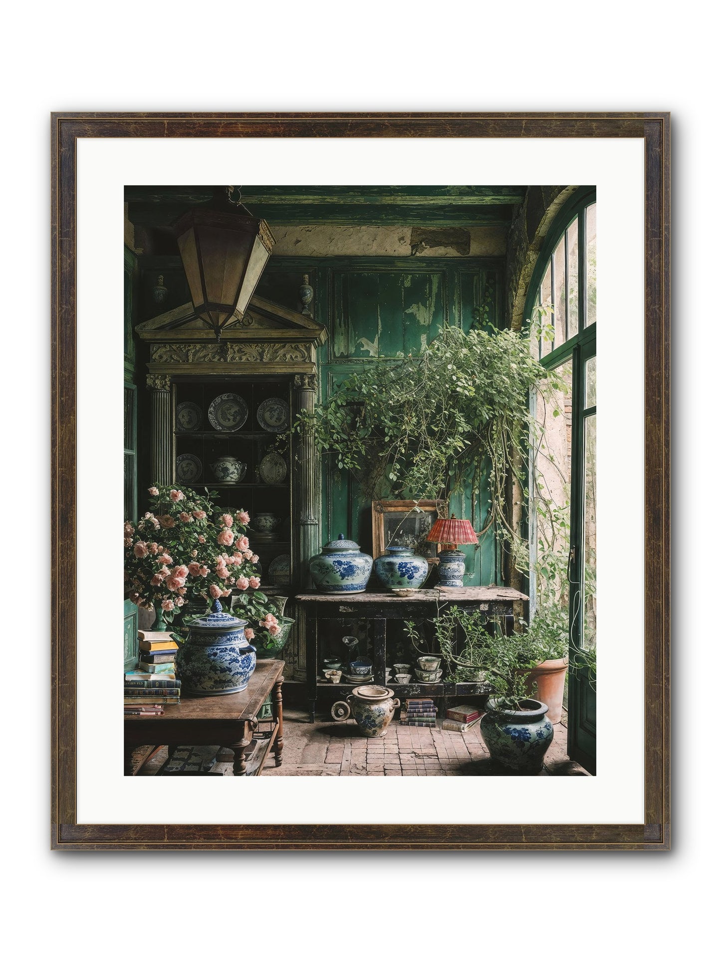 Petal Dance Framed Print - Slimwoods Black/Gold 20x25
