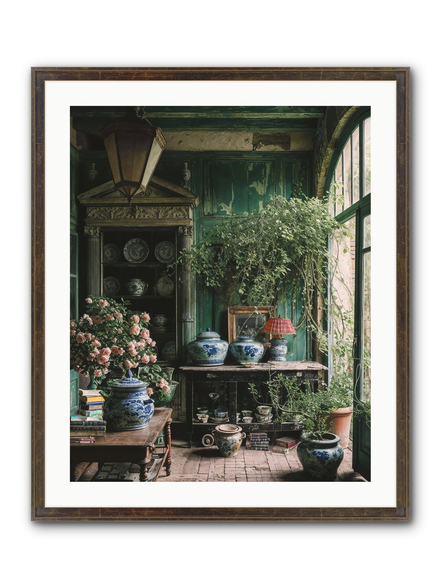 Petal Dance Framed Print - Slimwoods Black/Gold 24x30