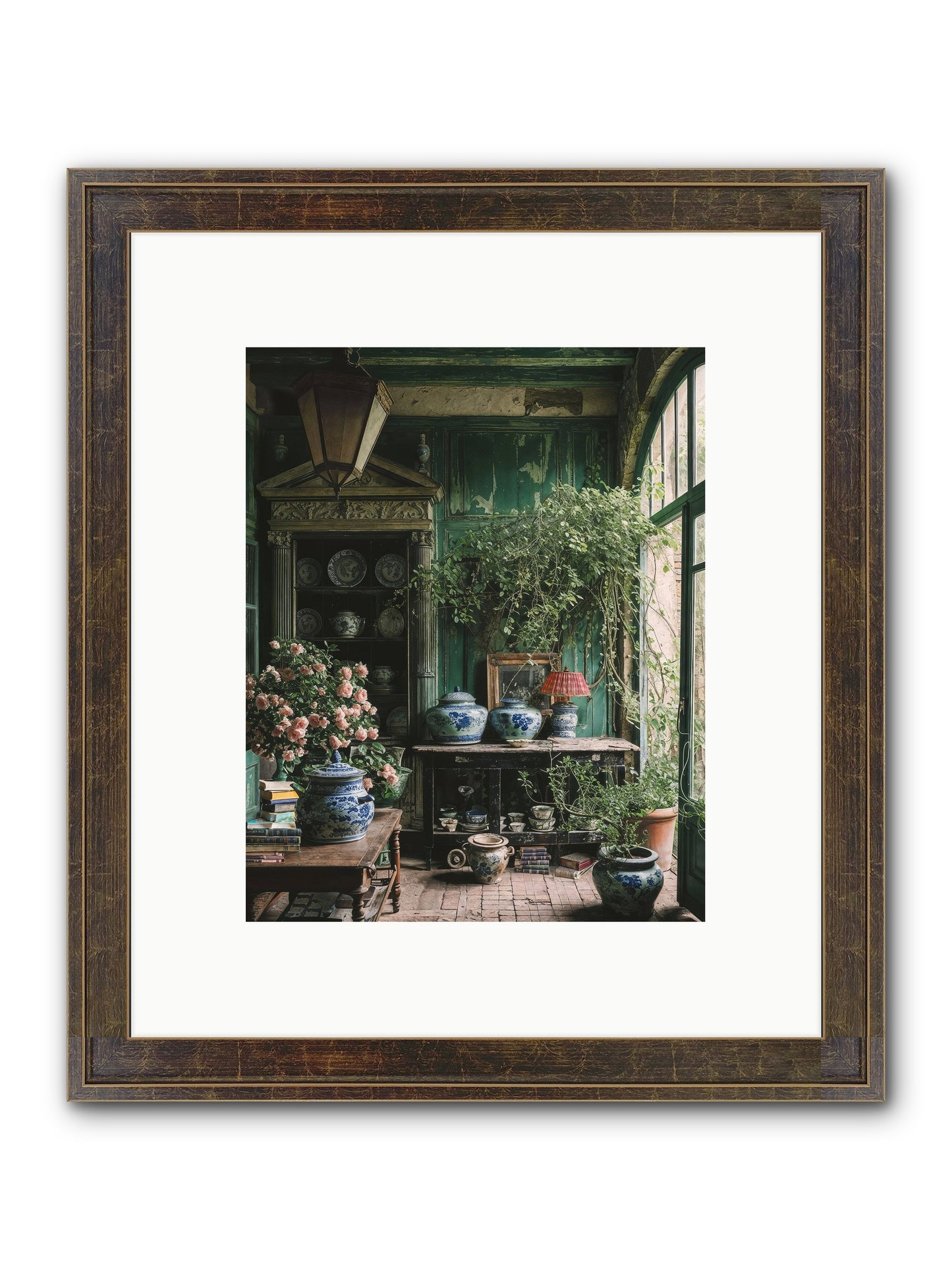 Petal Dance Framed Print - Slimwoods Black/Gold 8x10
