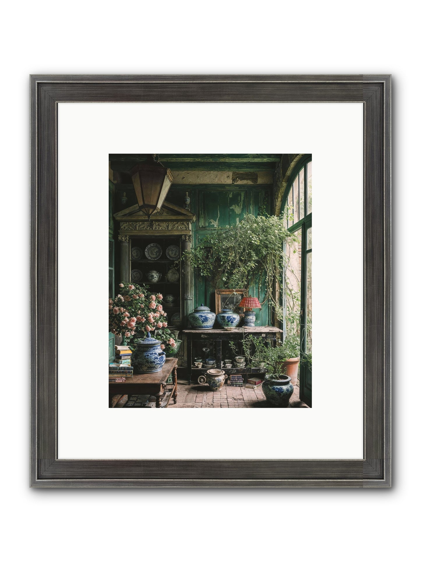 Petal Dance Framed Print - Slimwoods Black/Silver 8x10