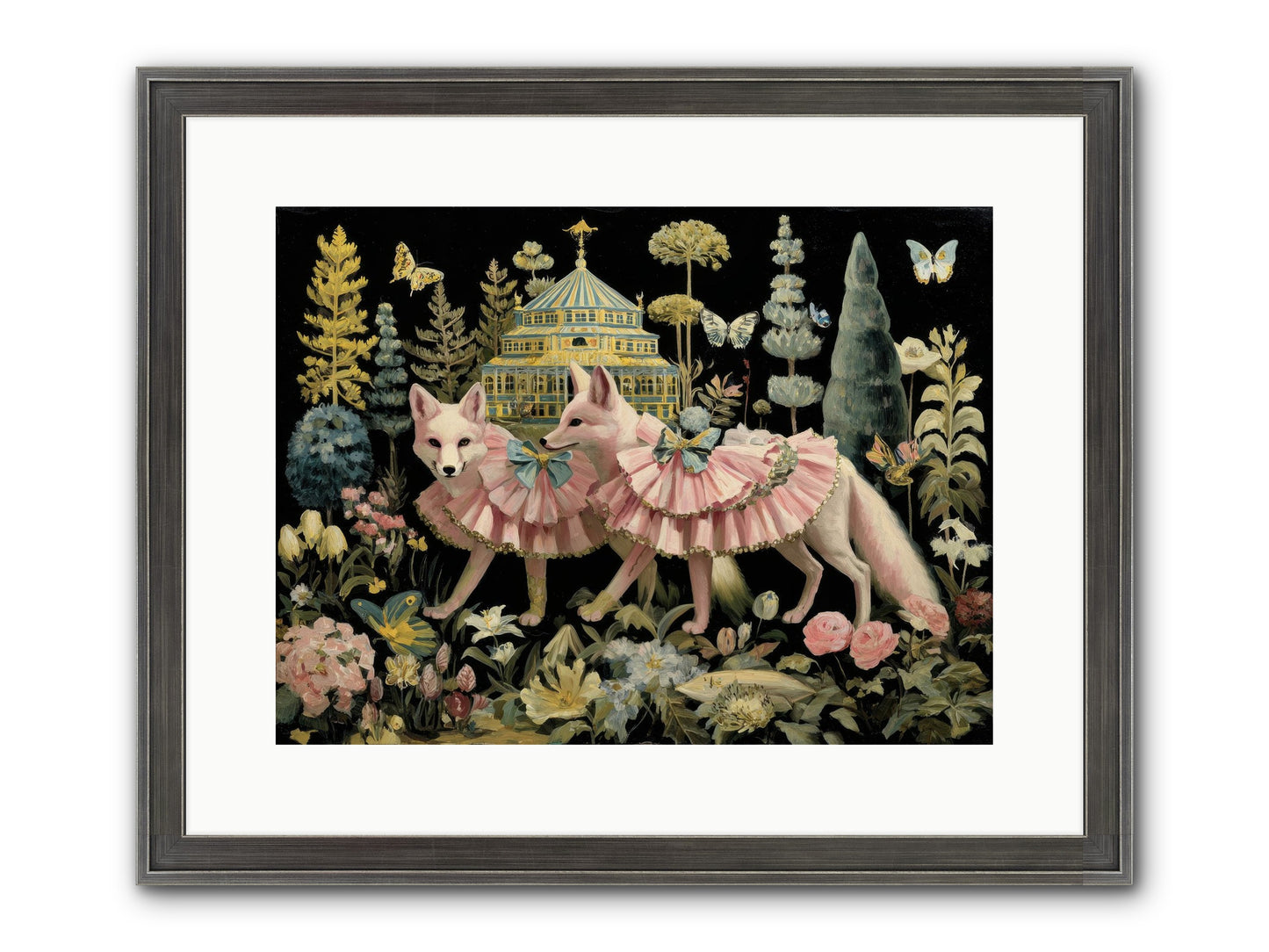 Petal Drift Framed Print - Slimwoods Black/Silver 16x12
