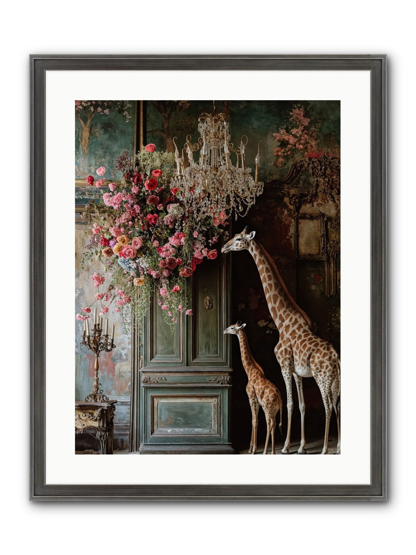 Petal Epicureans Framed Print - Slimwoods Black/Silver 18x24
