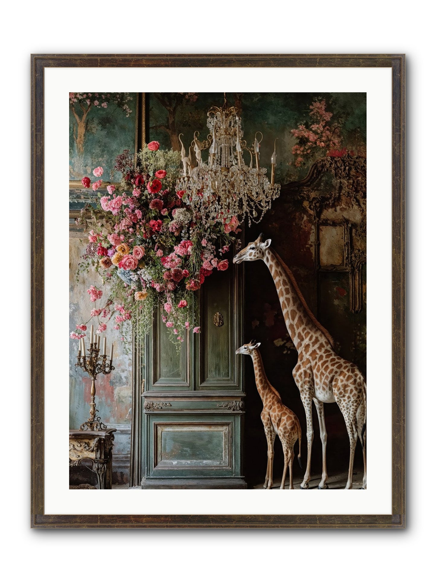 Petal Epicureans Framed Print - Slimwoods Black/Gold 24x32