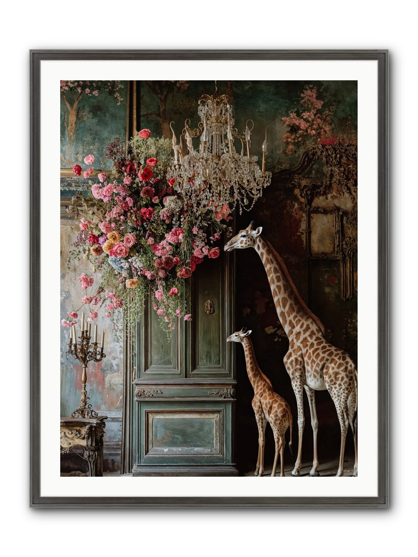 Petal Epicureans Framed Print - Slimwoods Black/Silver 30x40
