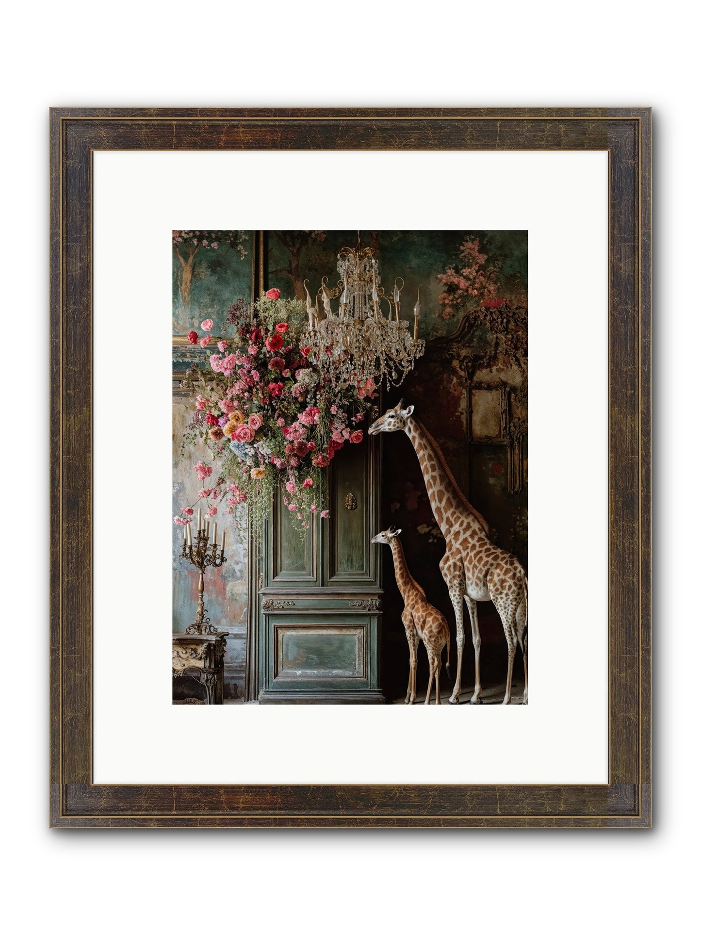 Petal Epicureans Framed Print - Slimwoods Black/Gold 9x12