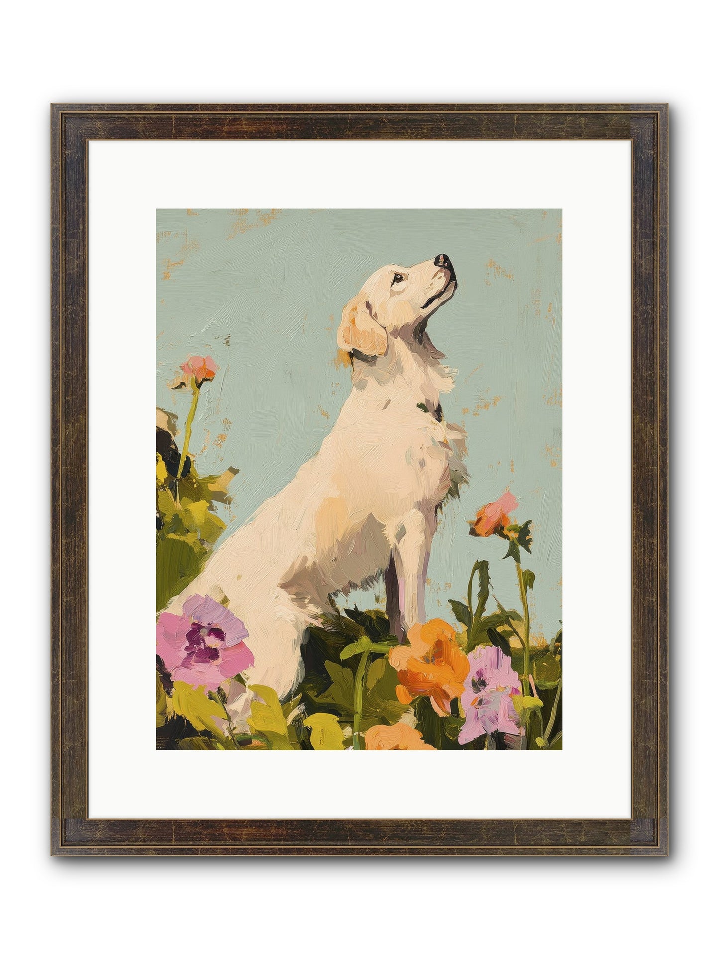 Petal Promenade Framed Print - Slimwoods Black/Gold 12x16