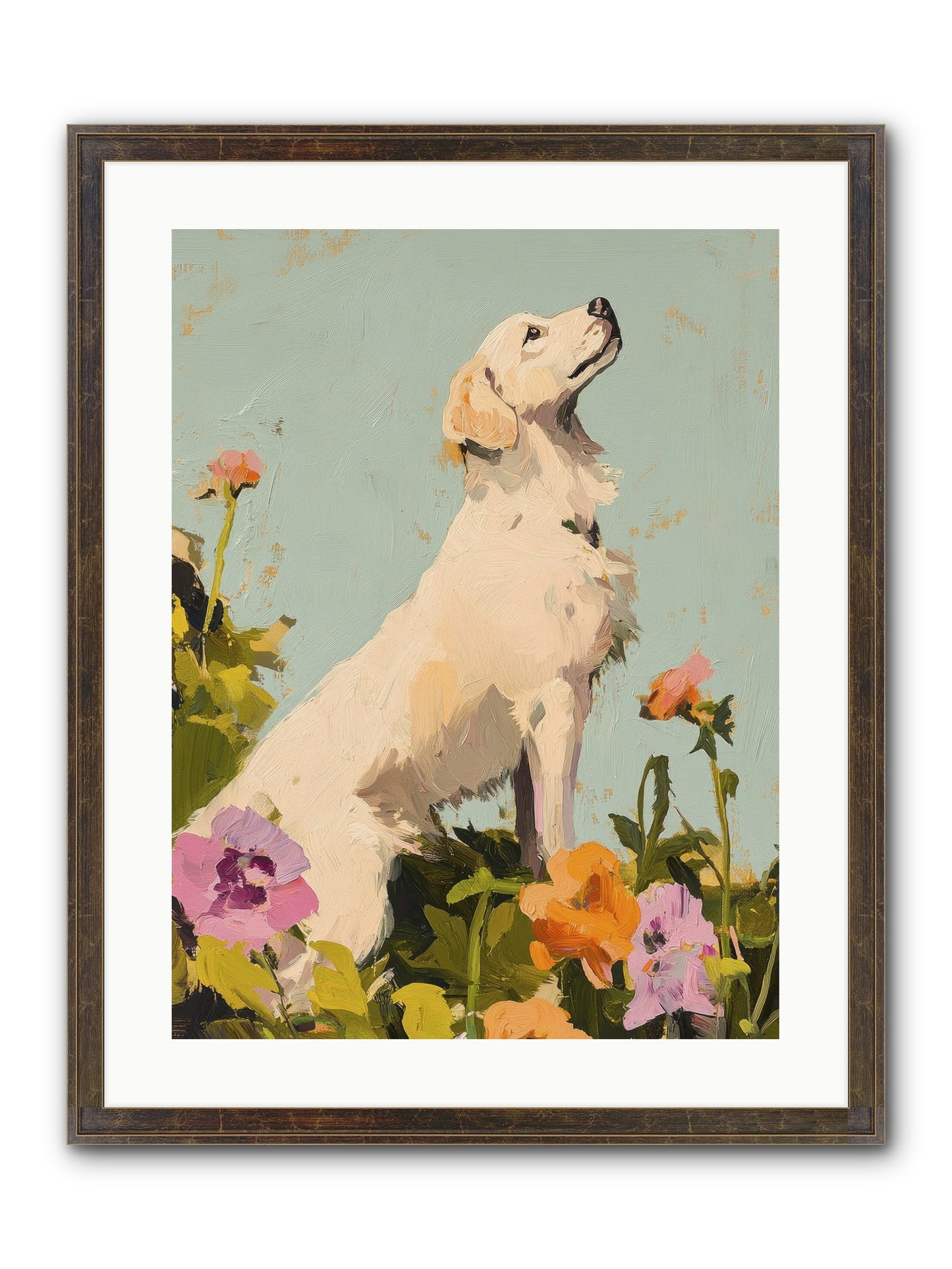 Petal Promenade Framed Print - Slimwoods Black/Gold 18x24