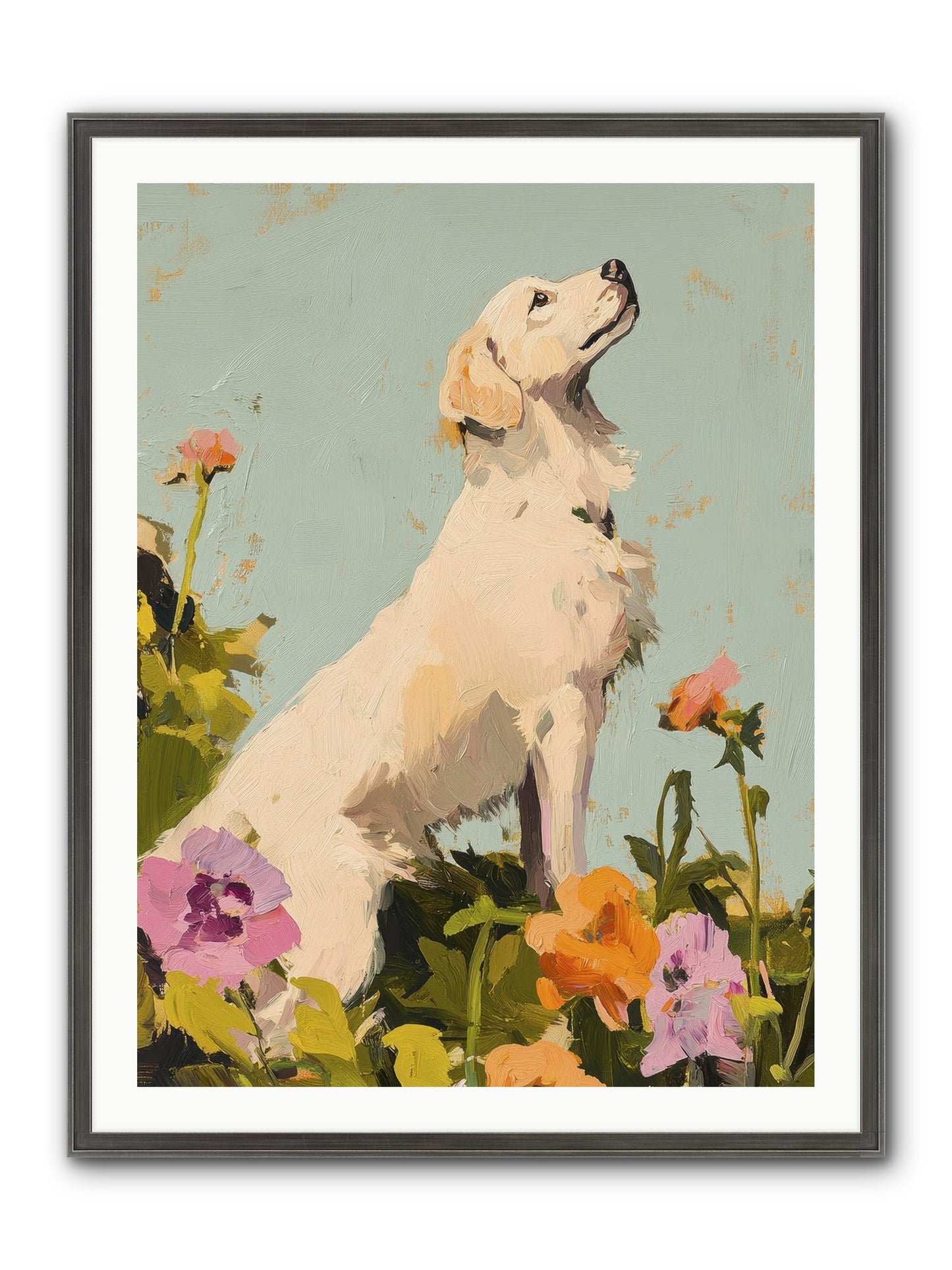 Petal Promenade Framed Print - Slimwoods Black/Silver 30x40