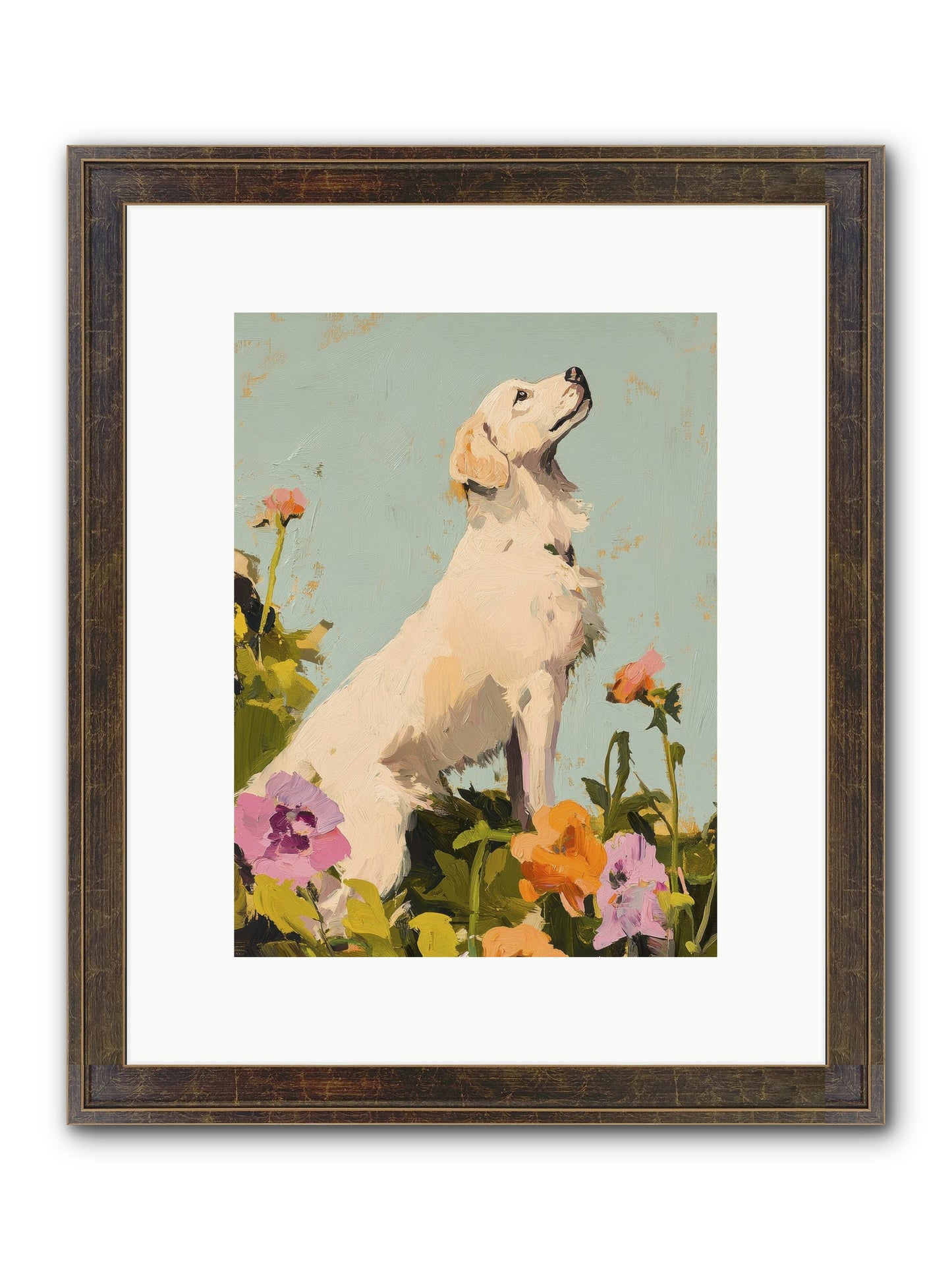 Petal Promenade Framed Print - Slimwoods Black/Gold 9x12