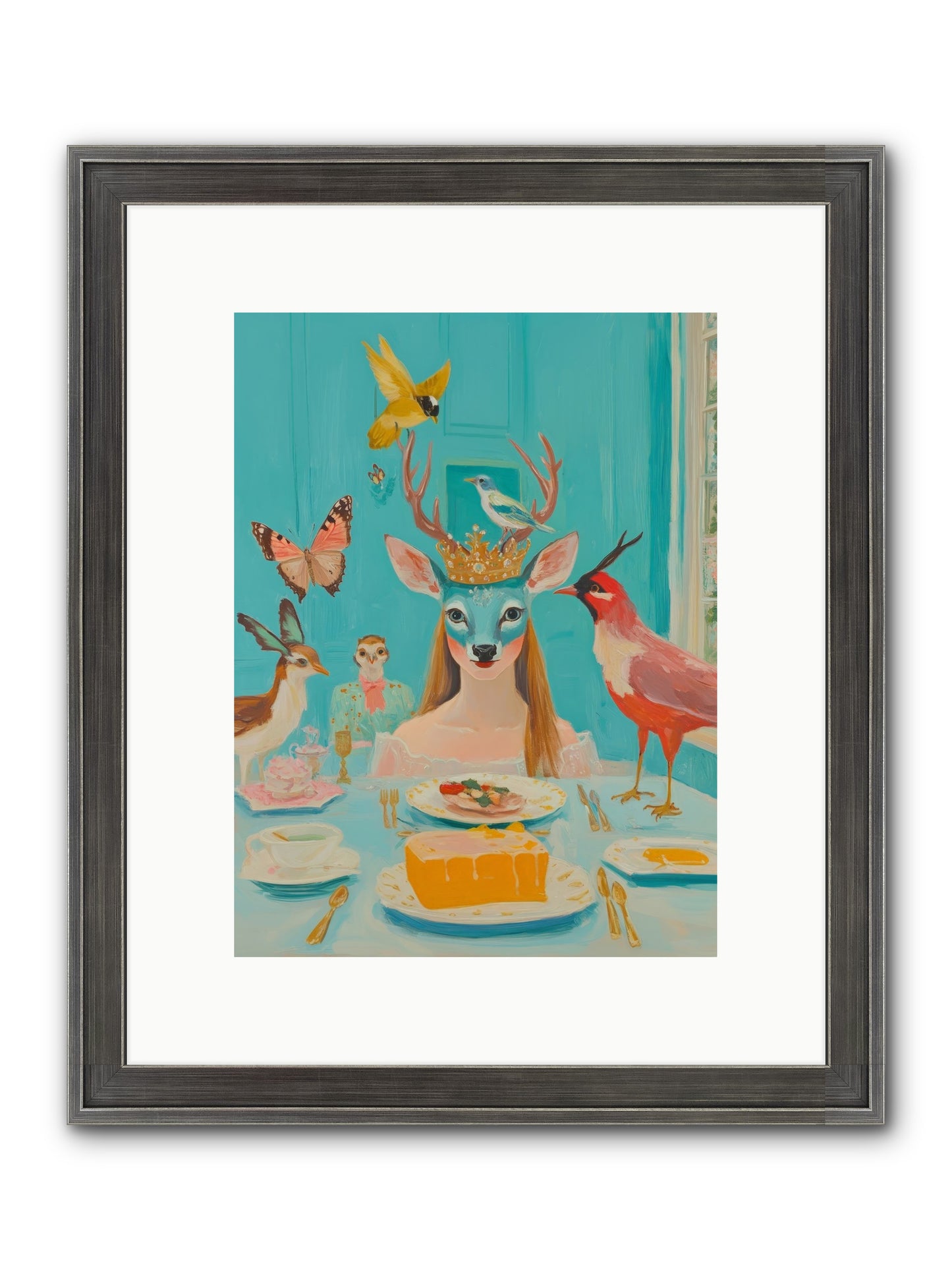 Petal Watch Magic Framed Print - Slimwoods Black/Silver 9x12