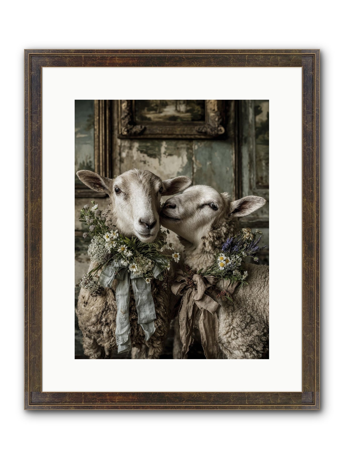 Petaled Framed Print - Slimwoods Black/Gold 12x16