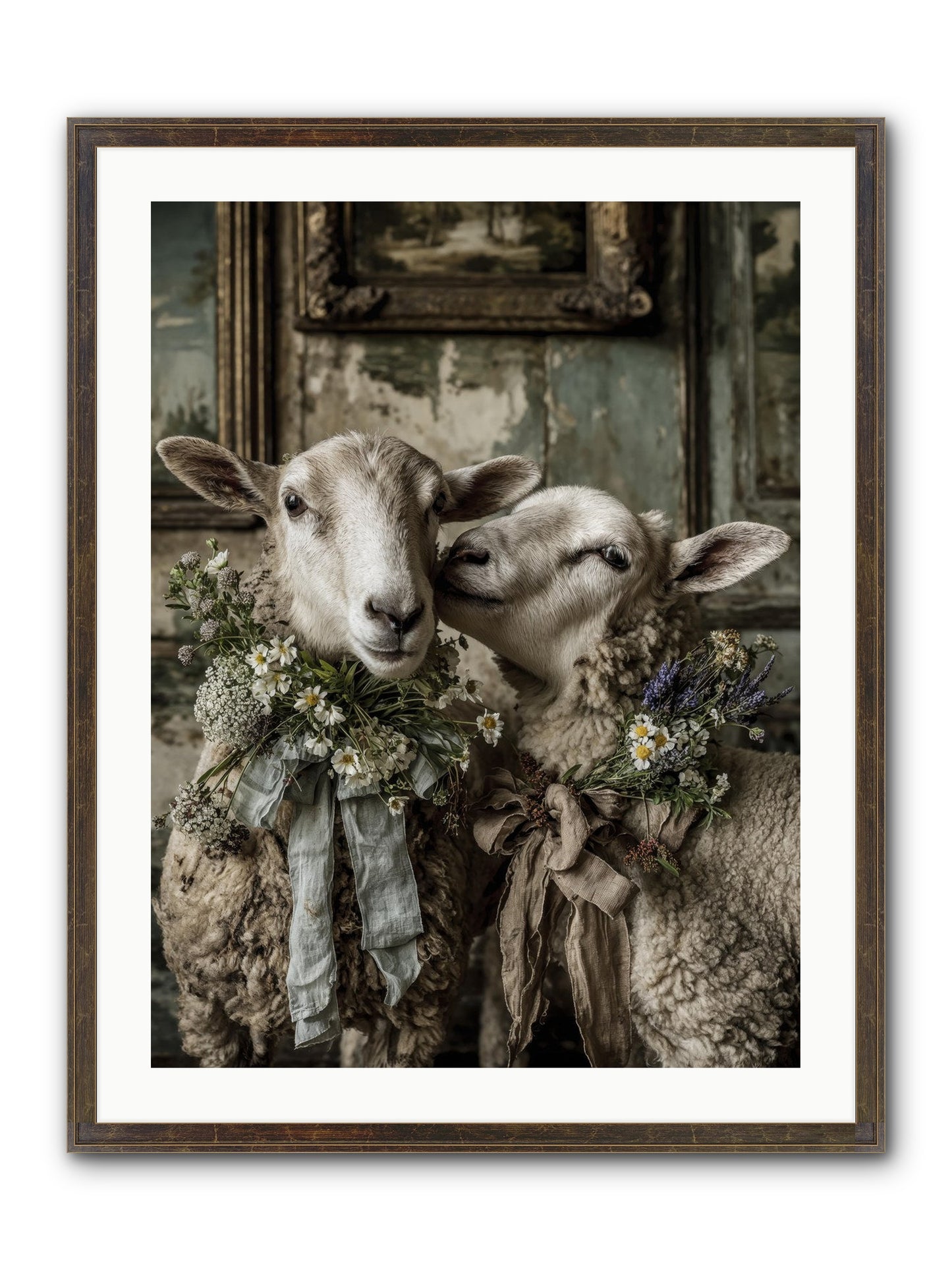 Petaled Framed Print - Slimwoods Black/Gold 24x32