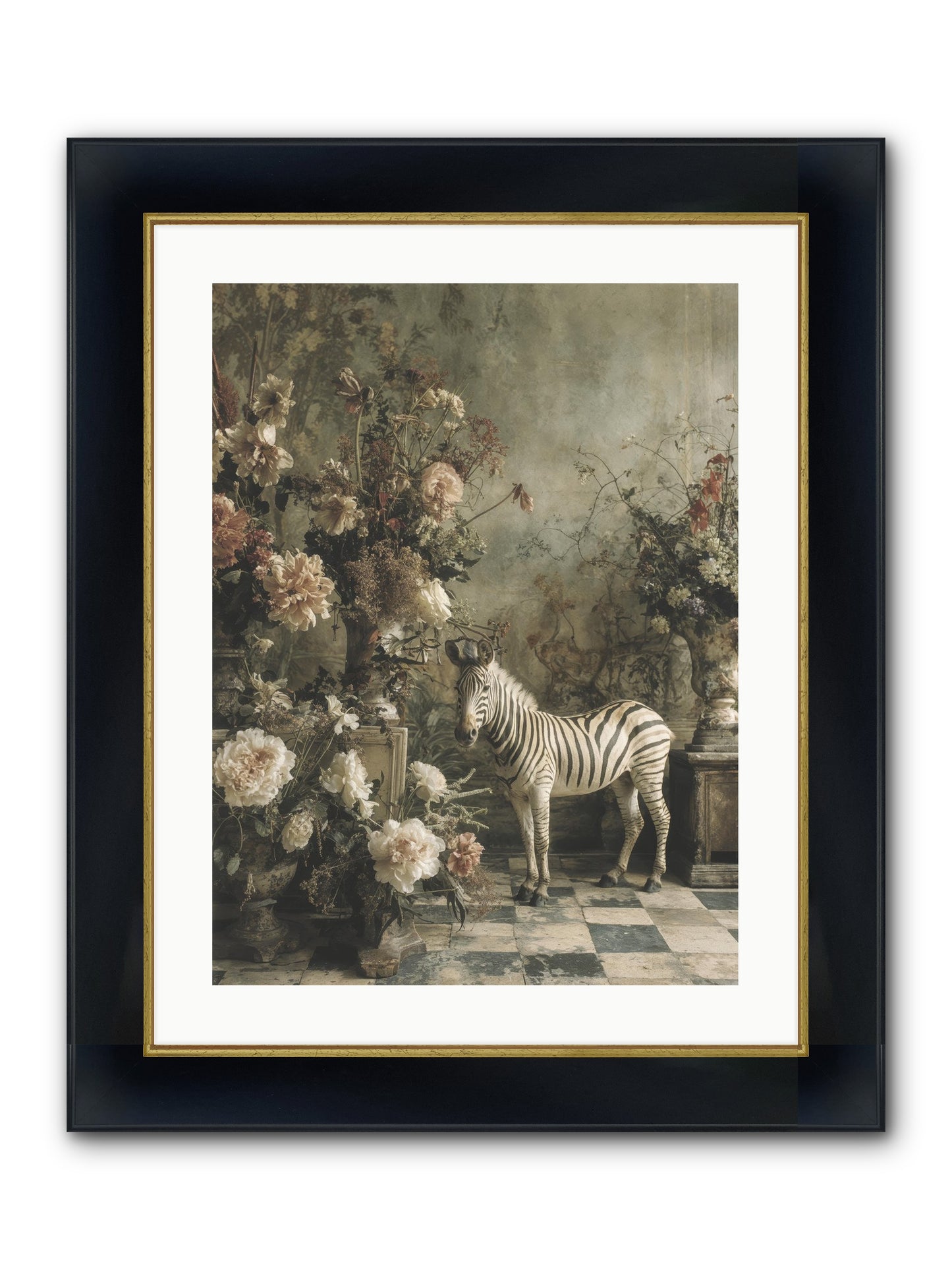 Petals And Possibilities Framed Print - Wide Black w/Gold 18x24