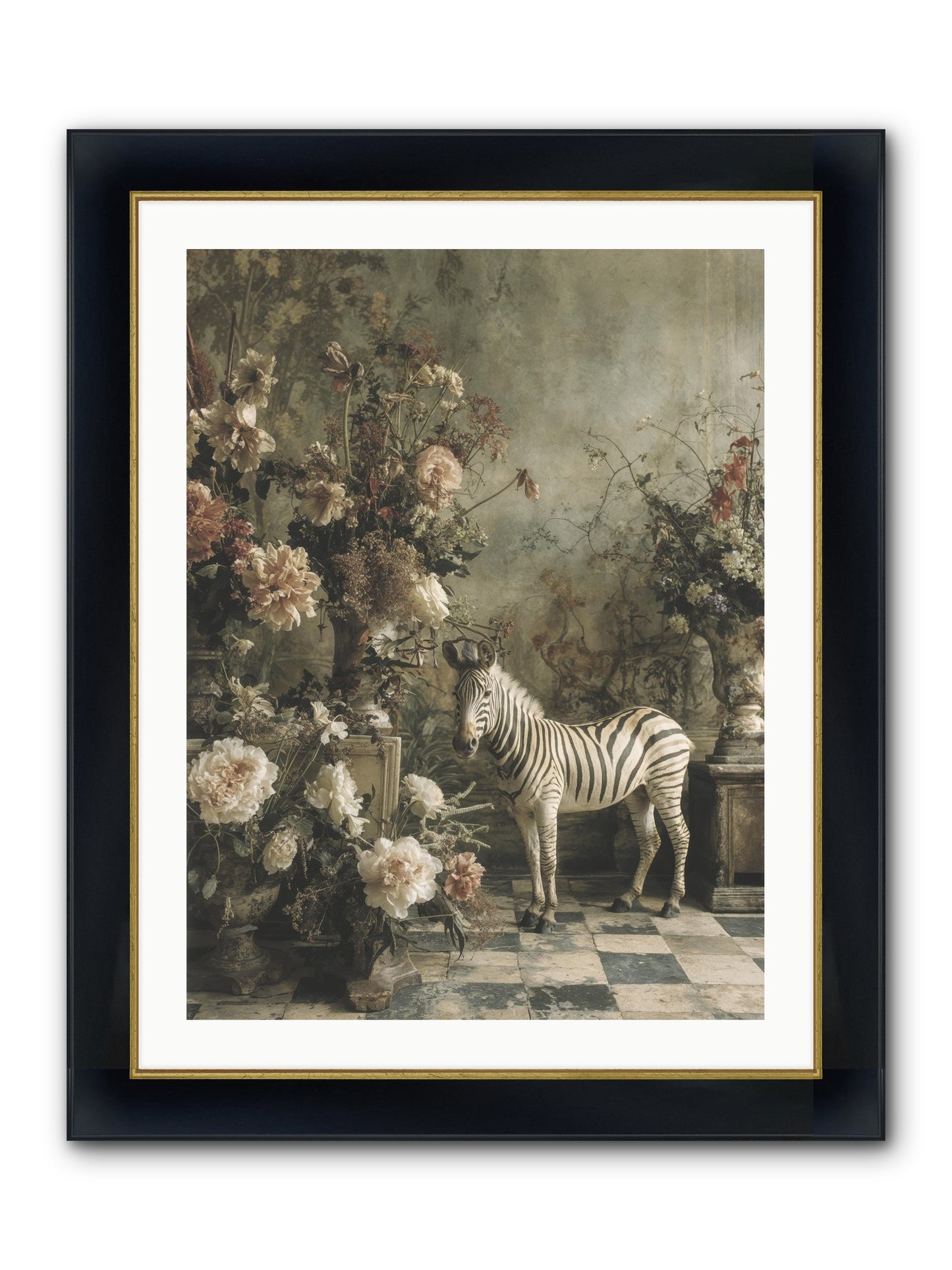 Petals And Possibilities Framed Print - Wide Black w/Gold 24x32