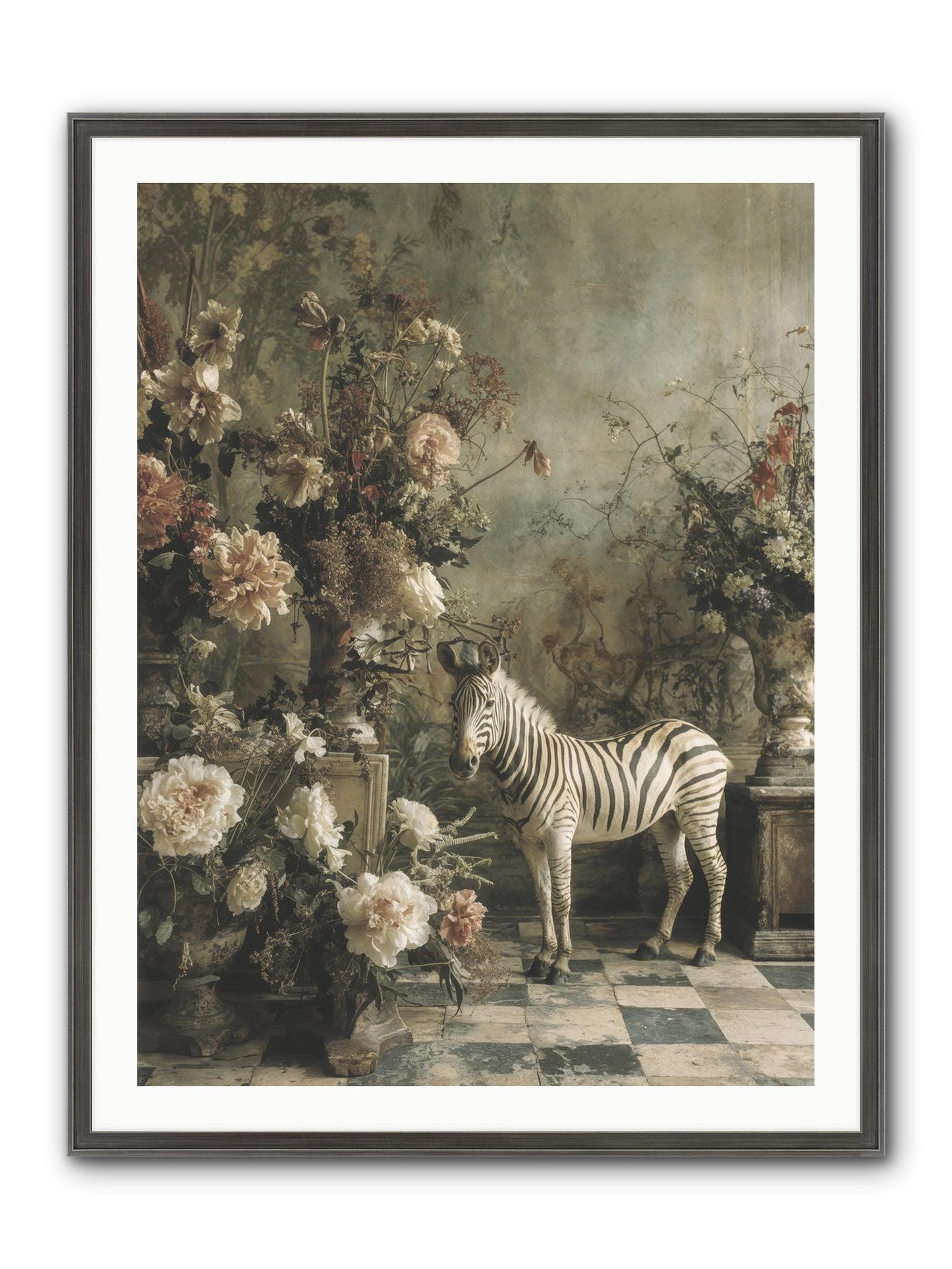 Petals And Possibilities Framed Print - Slimwoods Black/Silver 30x40