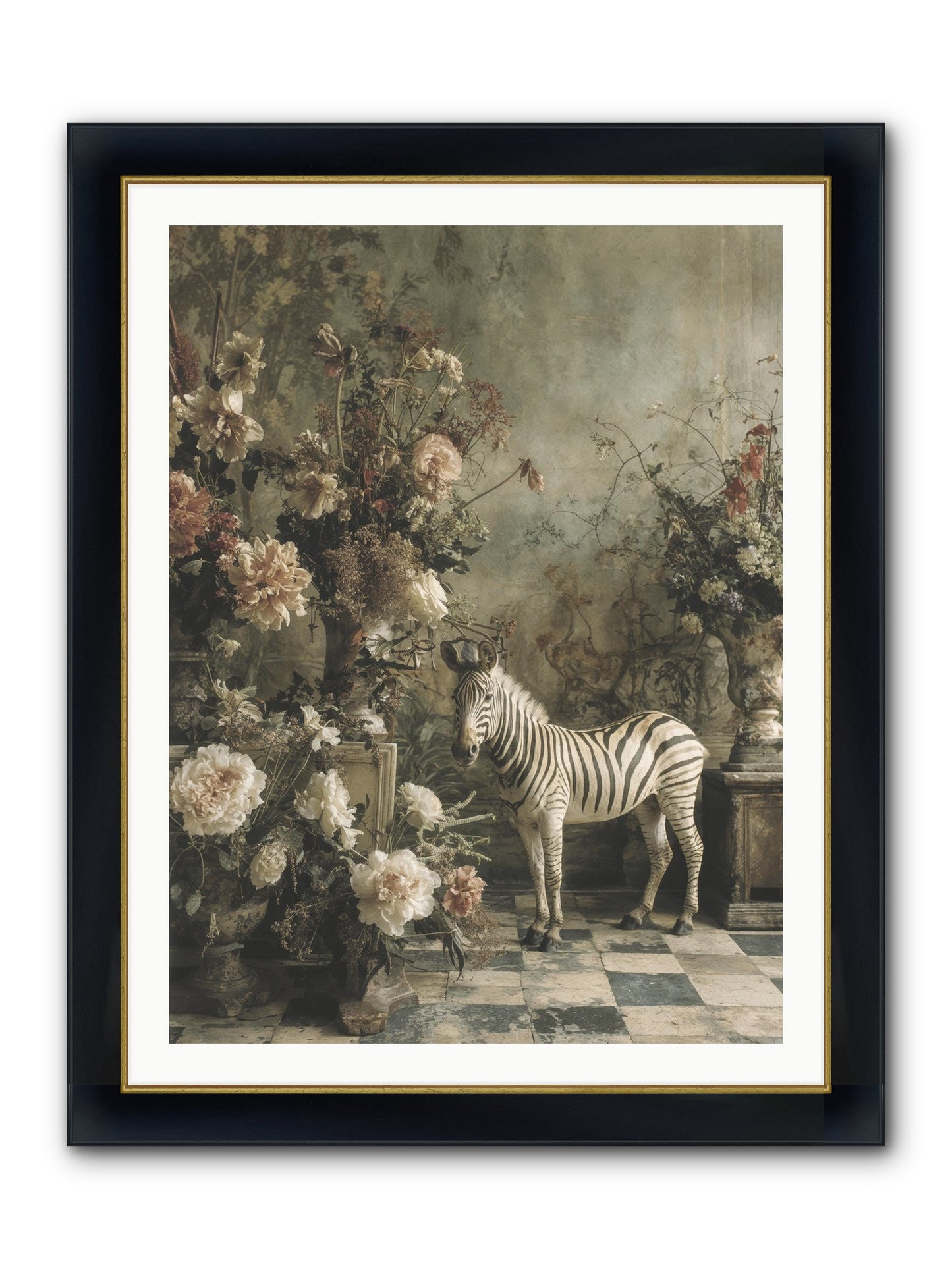 Petals And Possibilities Framed Print - Wide Black w/Gold 30x40