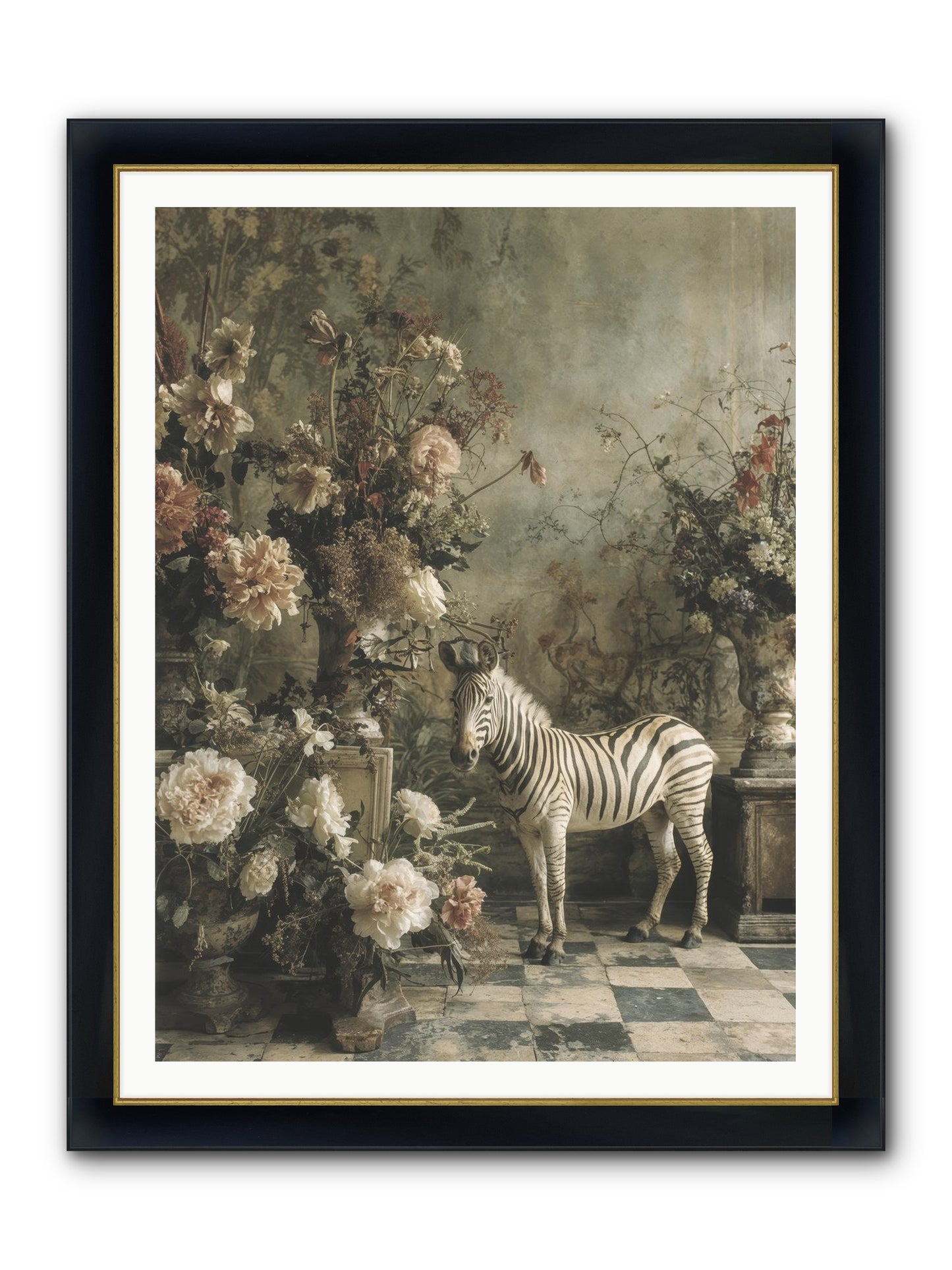 Petals And Possibilities Framed Print - Wide Black w/Gold 36x48
