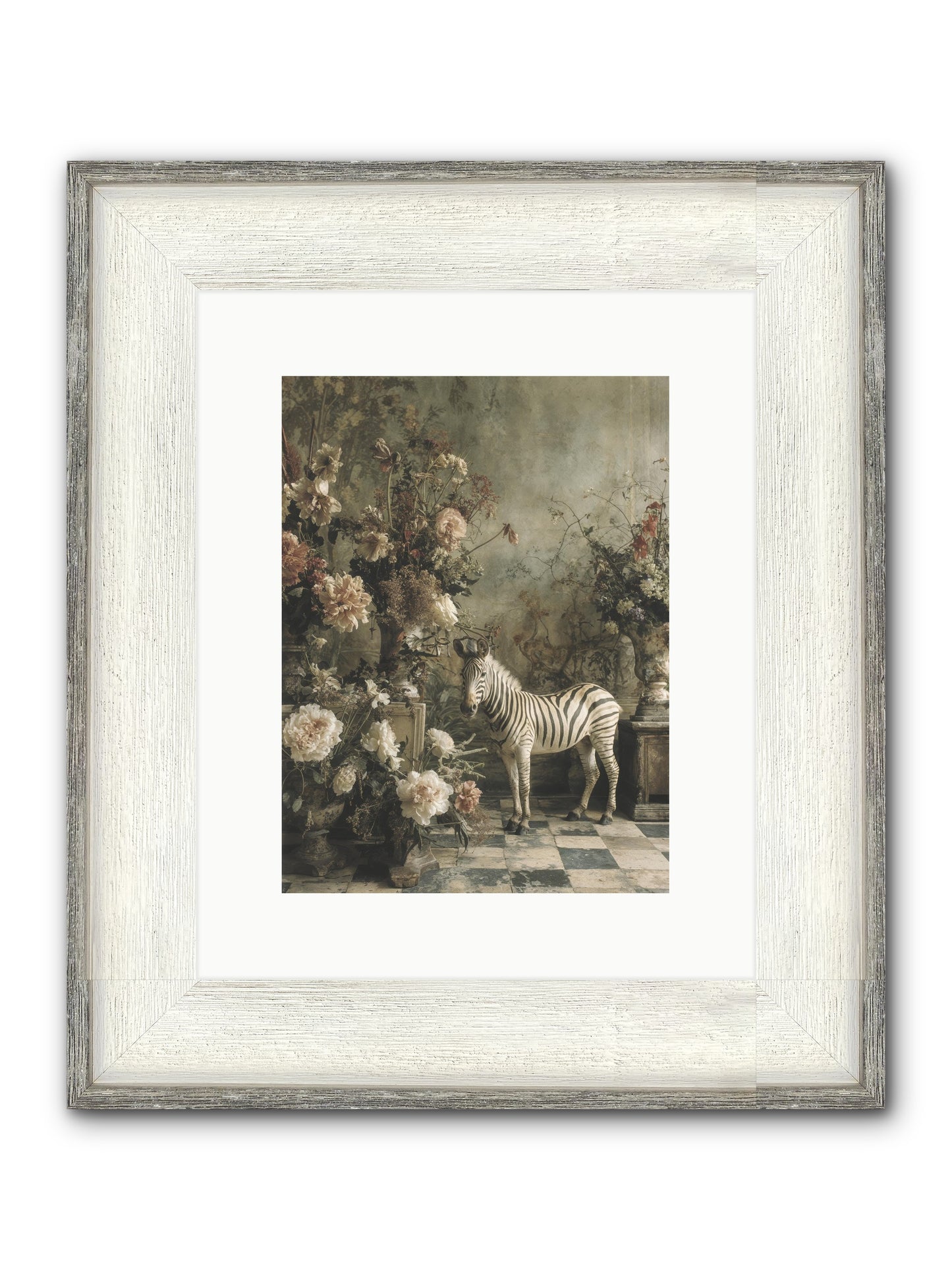 Petals And Possibilities Framed Print - Driftwood White 9x12