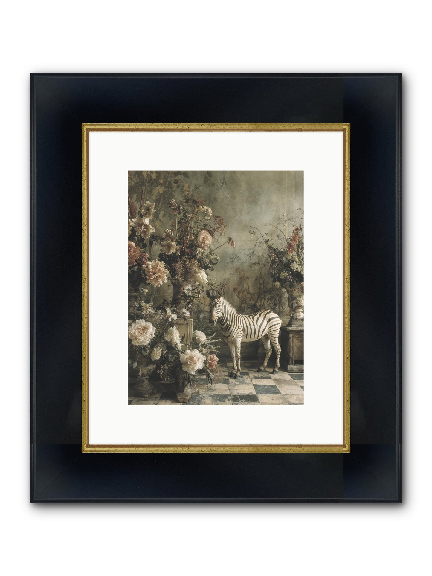 Petals And Possibilities Framed Print - Wide Black w/Gold 9x12