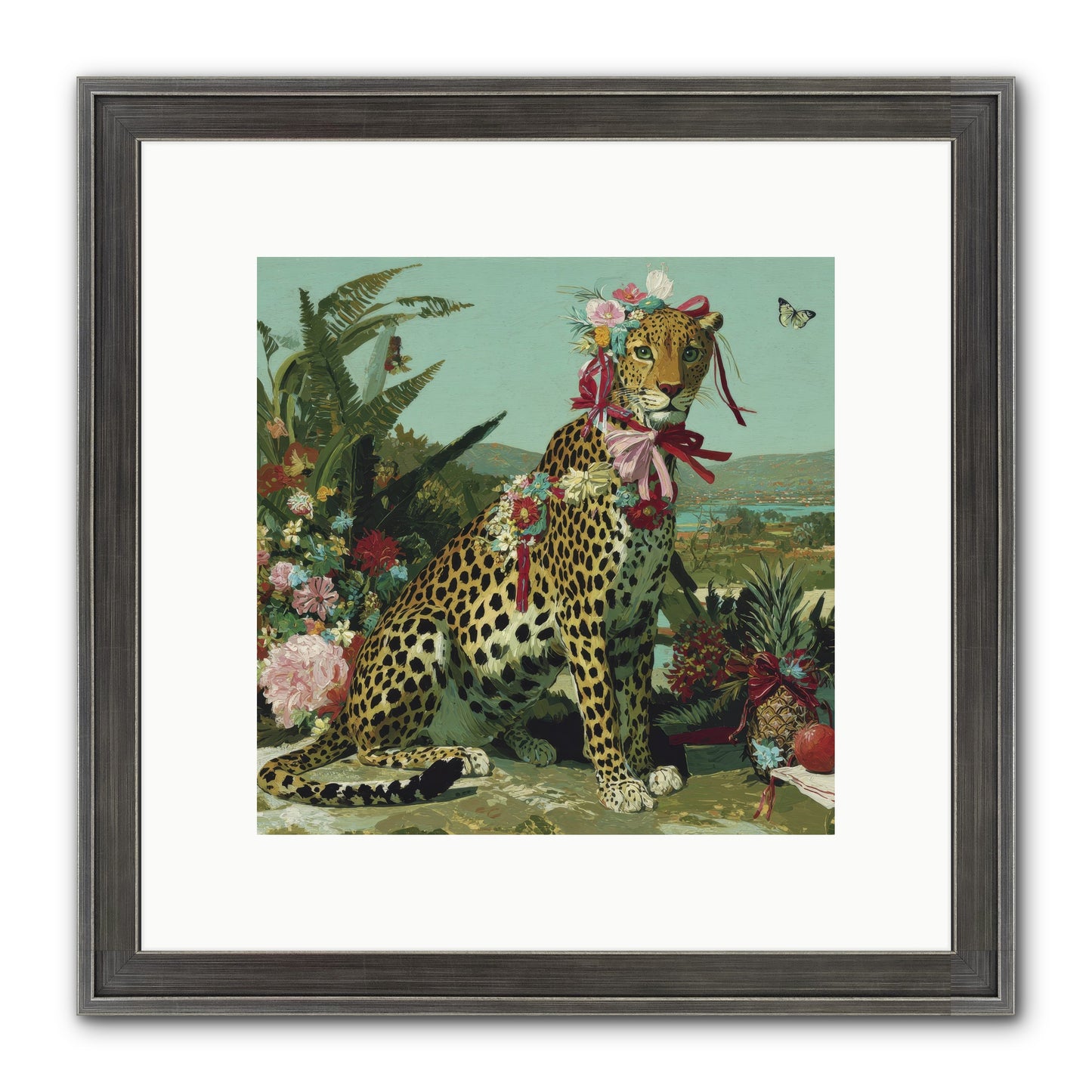 Petals Falling In Silence Framed Print - Slimwoods Black/Silver 10x10