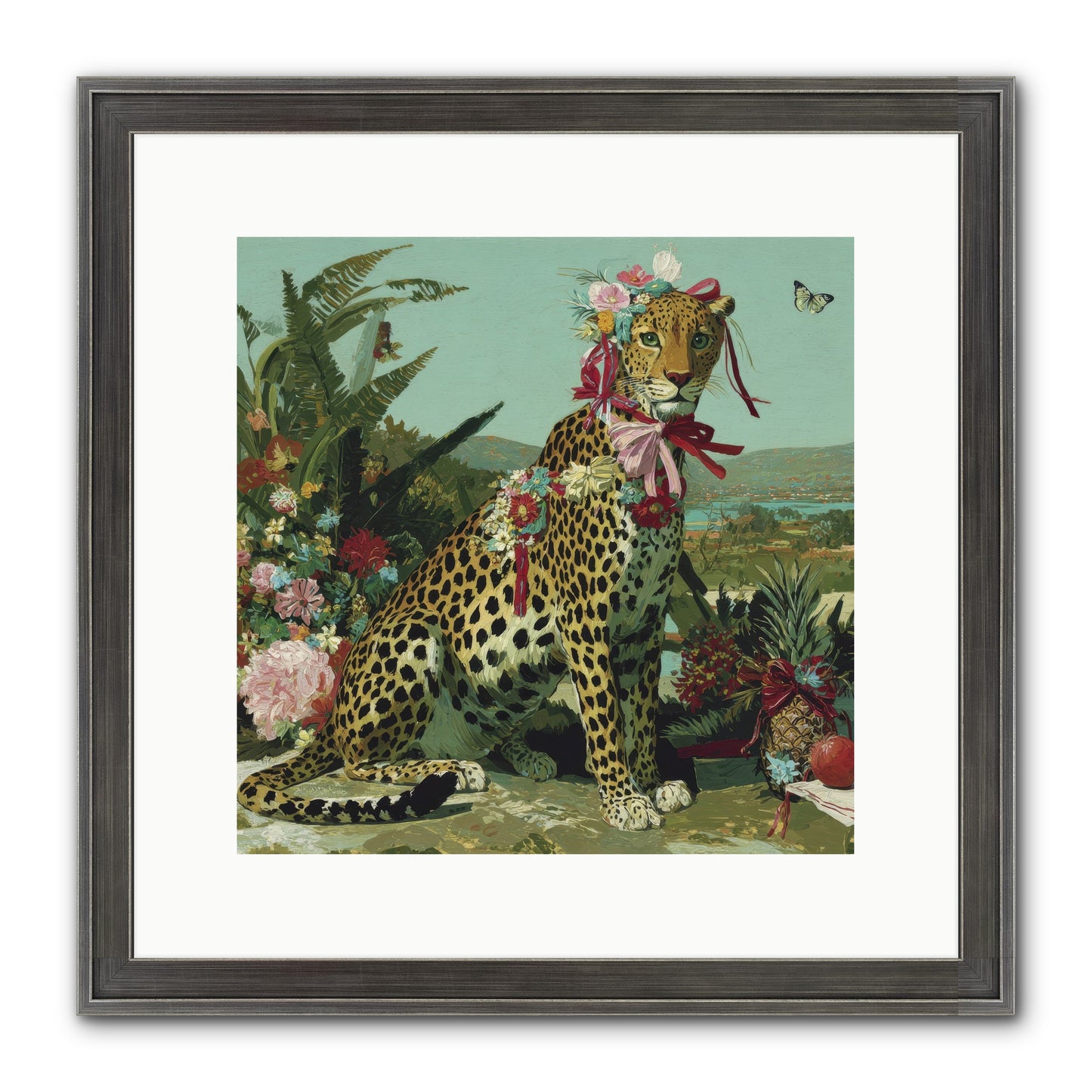 Petals Falling In Silence Framed Print - Slimwoods Black/Silver 12x12