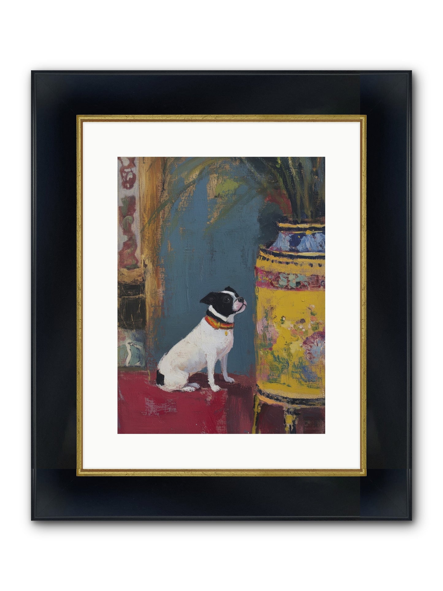 Petite Perfection Framed Print - Wide Black w/Gold 12x16