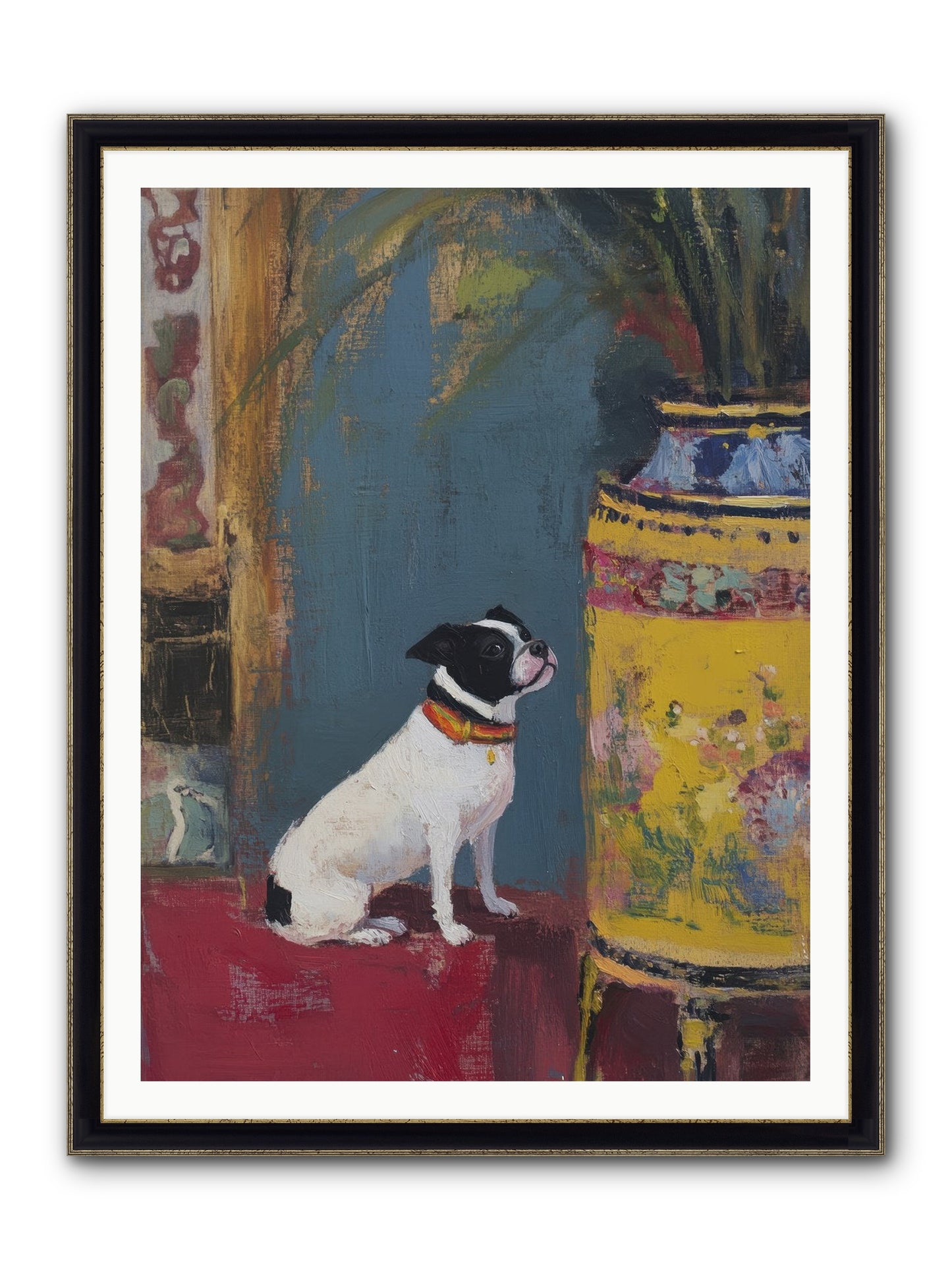 Petite Perfection Framed Print - Black & Gold 36x48
