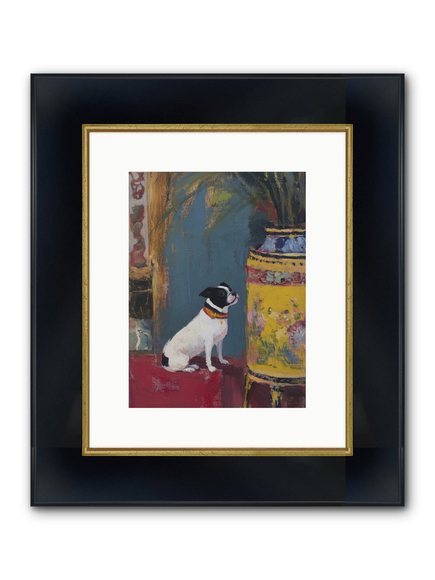 Petite Perfection Framed Print - Wide Black w/Gold 9x12
