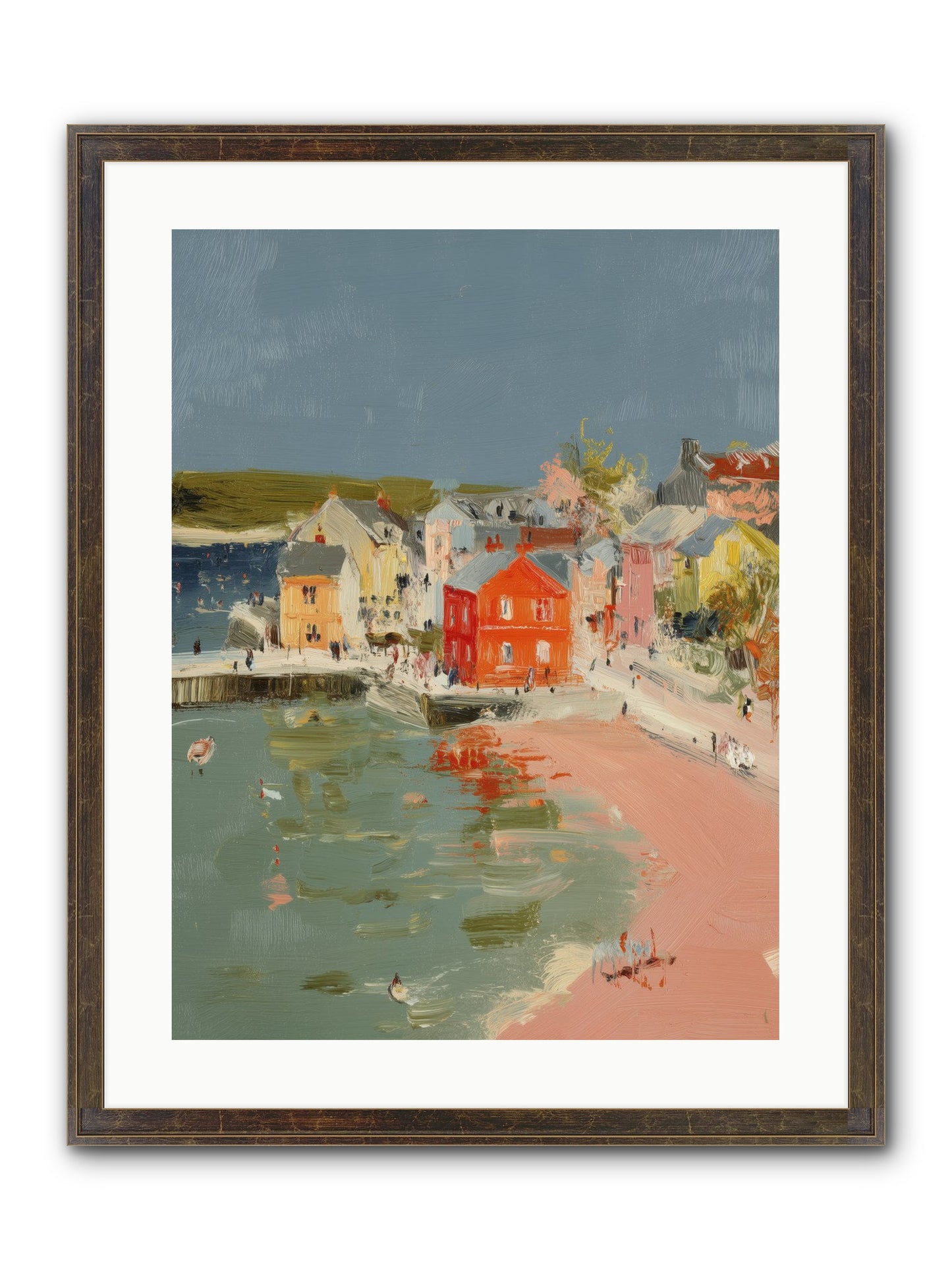 Petite Port Framed Print - Slimwoods Black/Gold 18x24