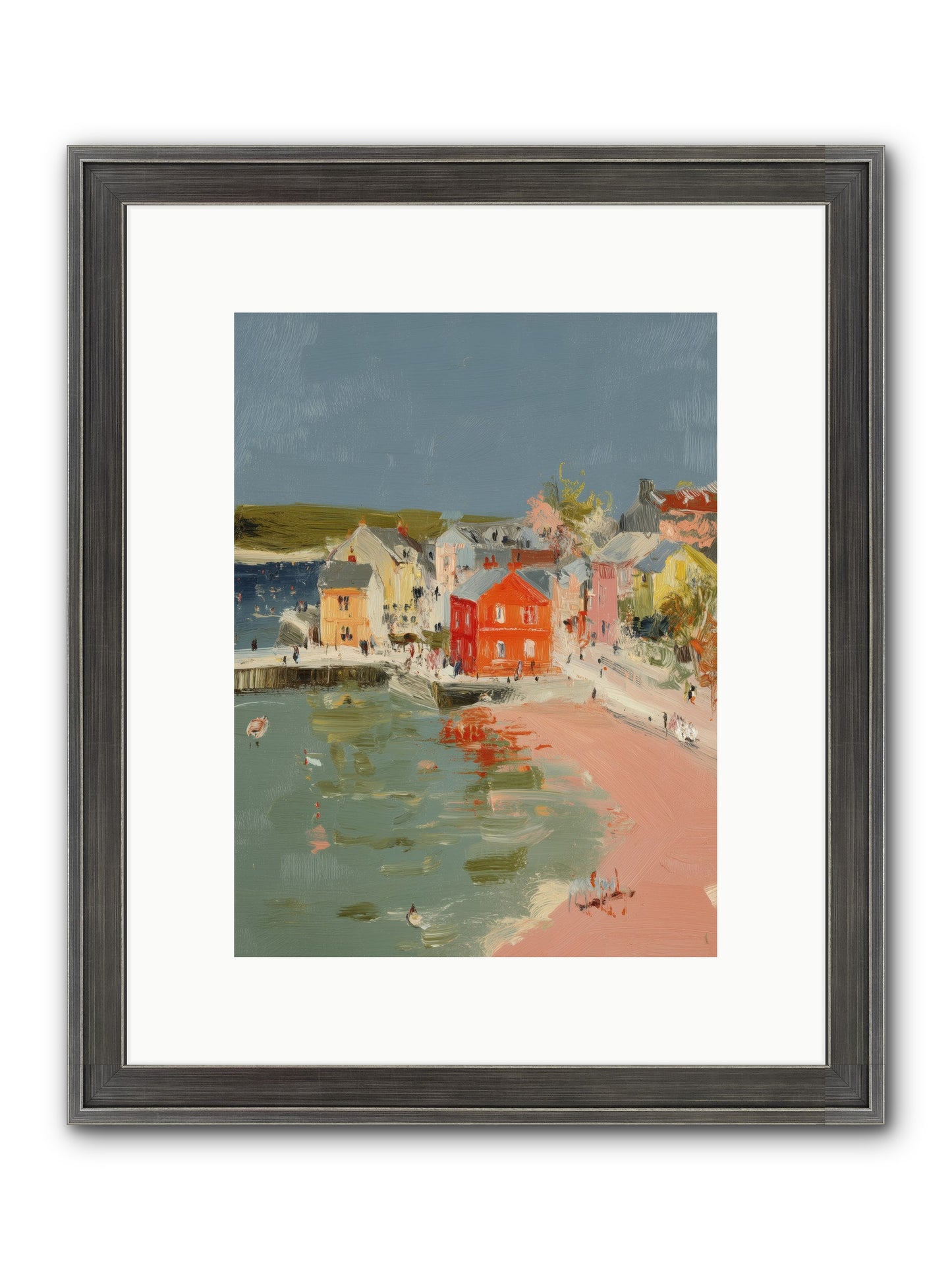 Petite Port Framed Print - Slimwoods Black/Silver 9x12