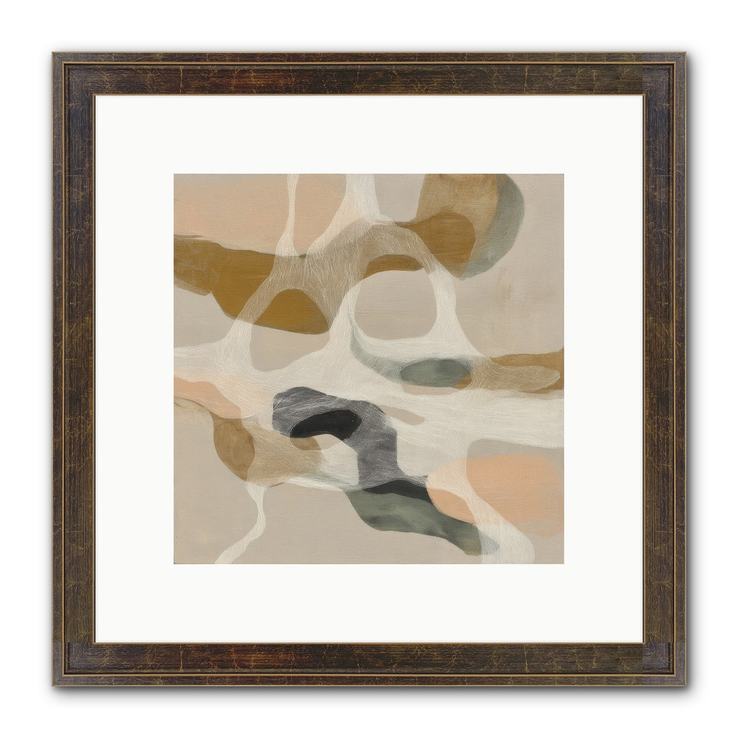 Petrichor Framed Print - Slimwoods Black/Gold 10x10