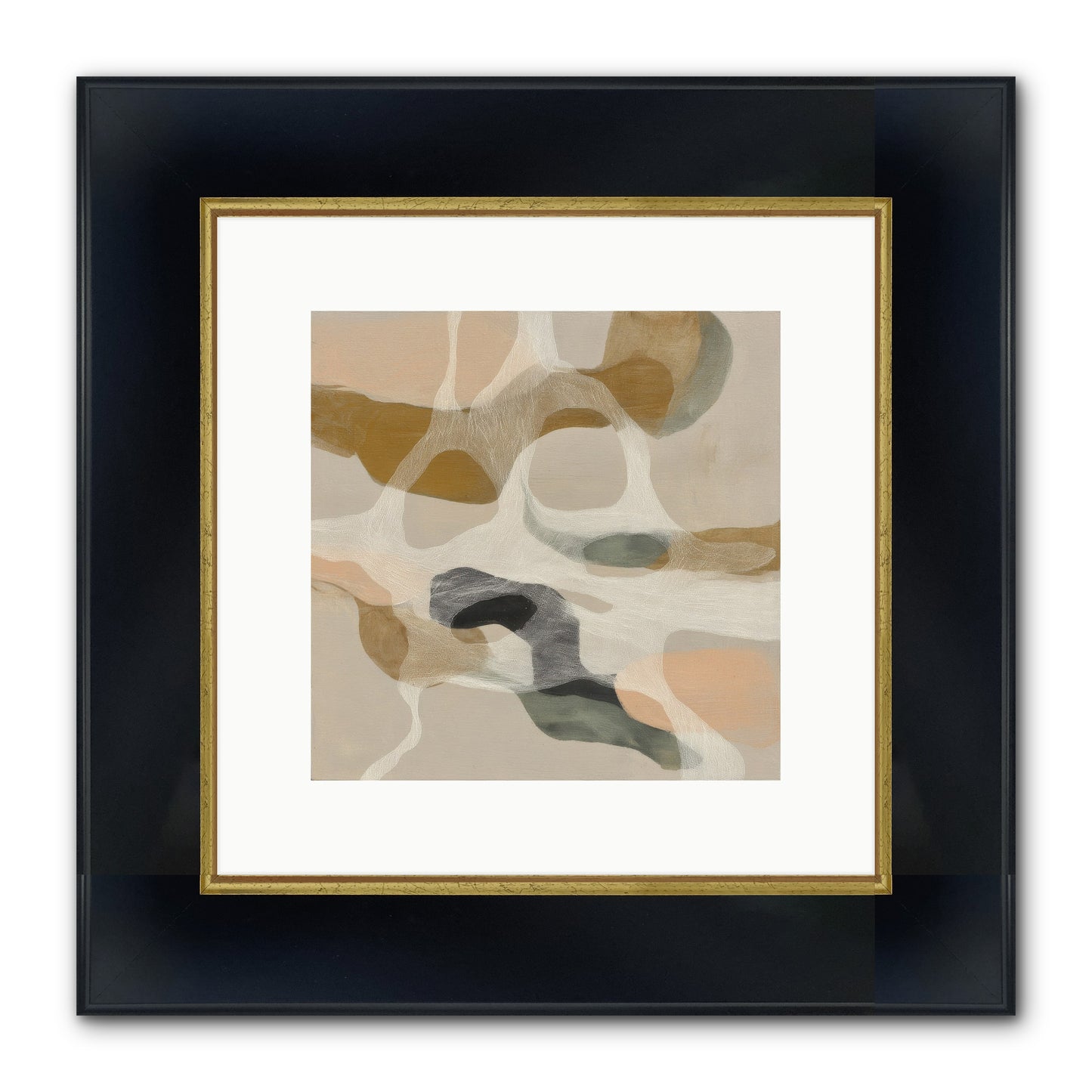 Petrichor Framed Print - Wide Black w/Gold 10x10