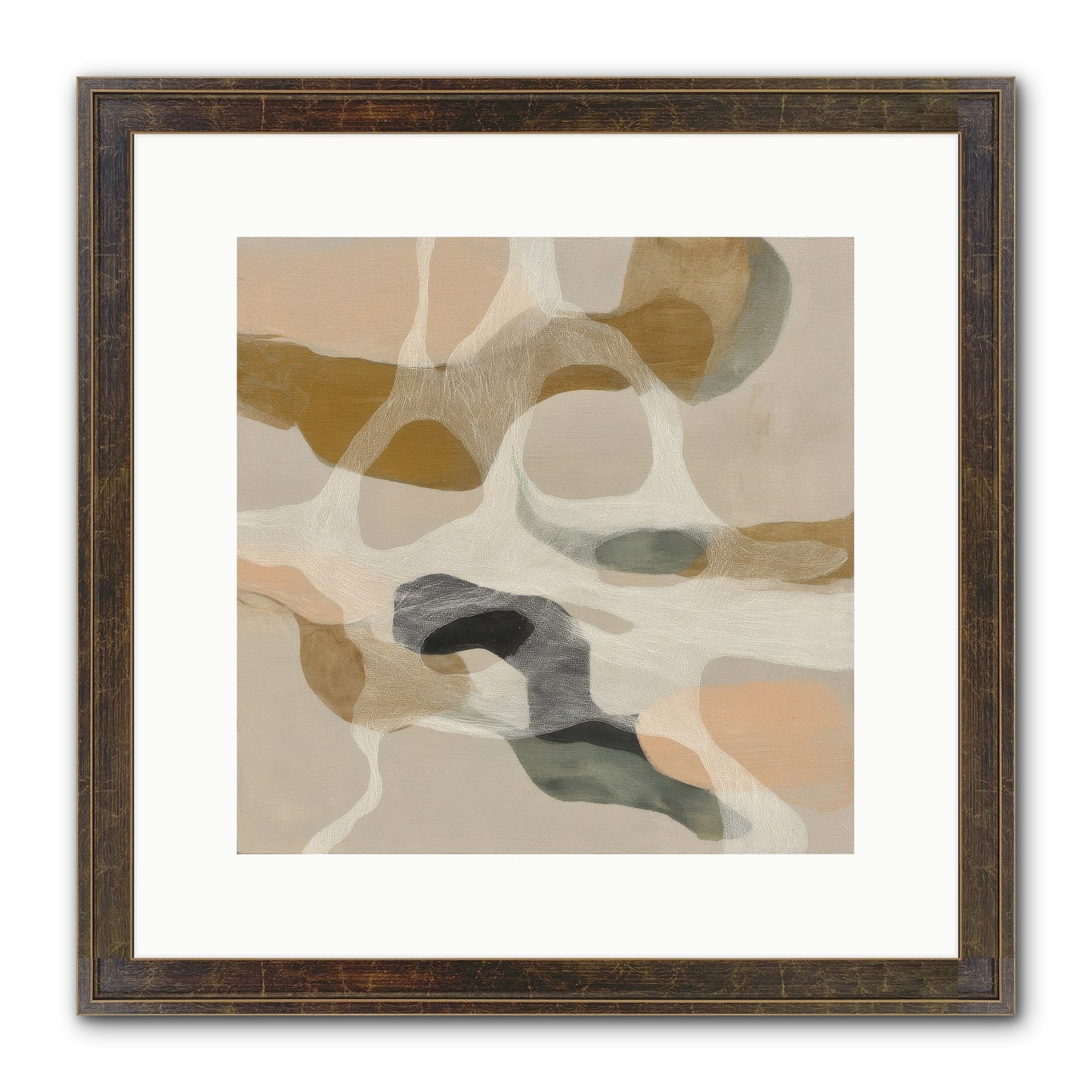 Petrichor Framed Print - Slimwoods Black/Gold 12x12