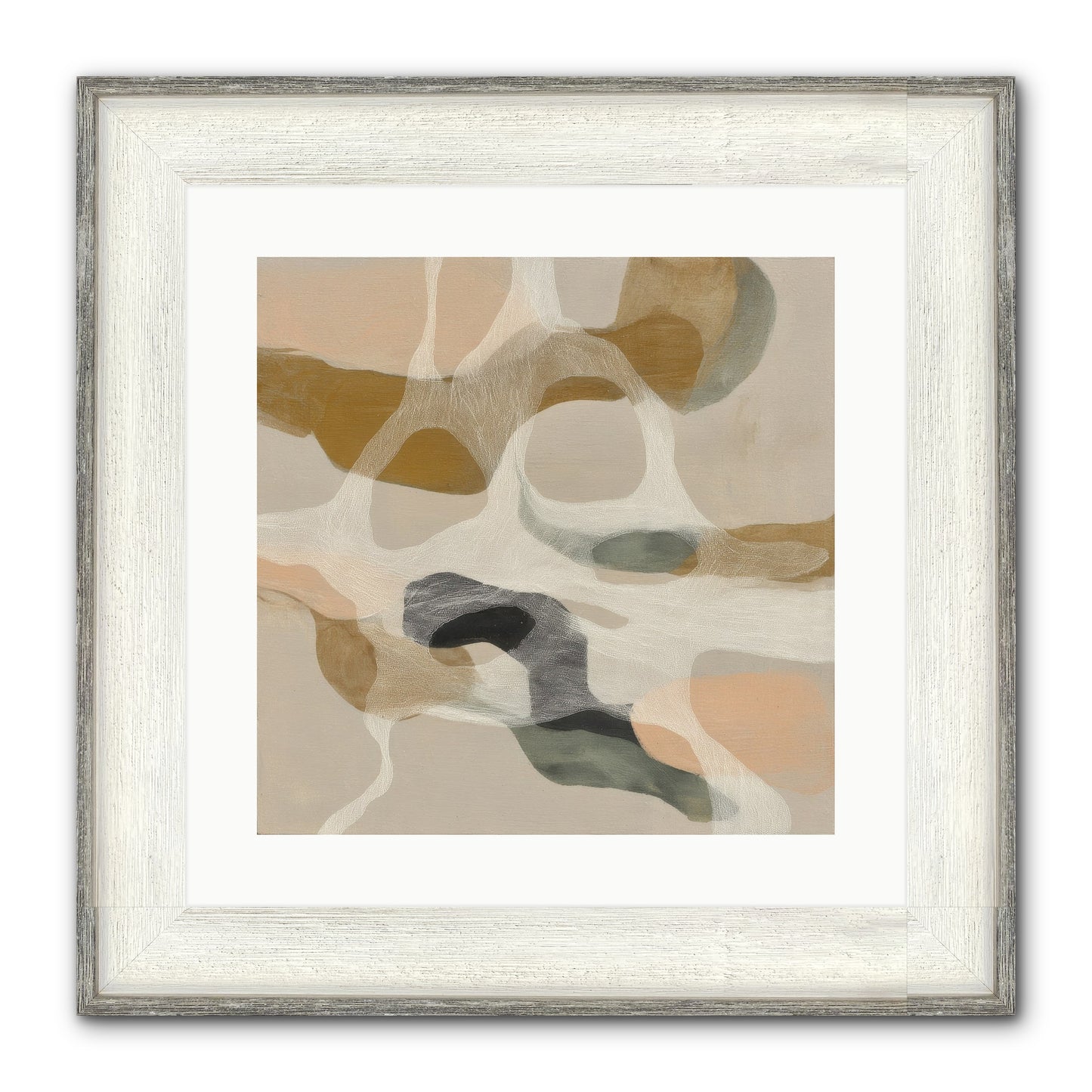 Petrichor Framed Print - Driftwood White 16x16