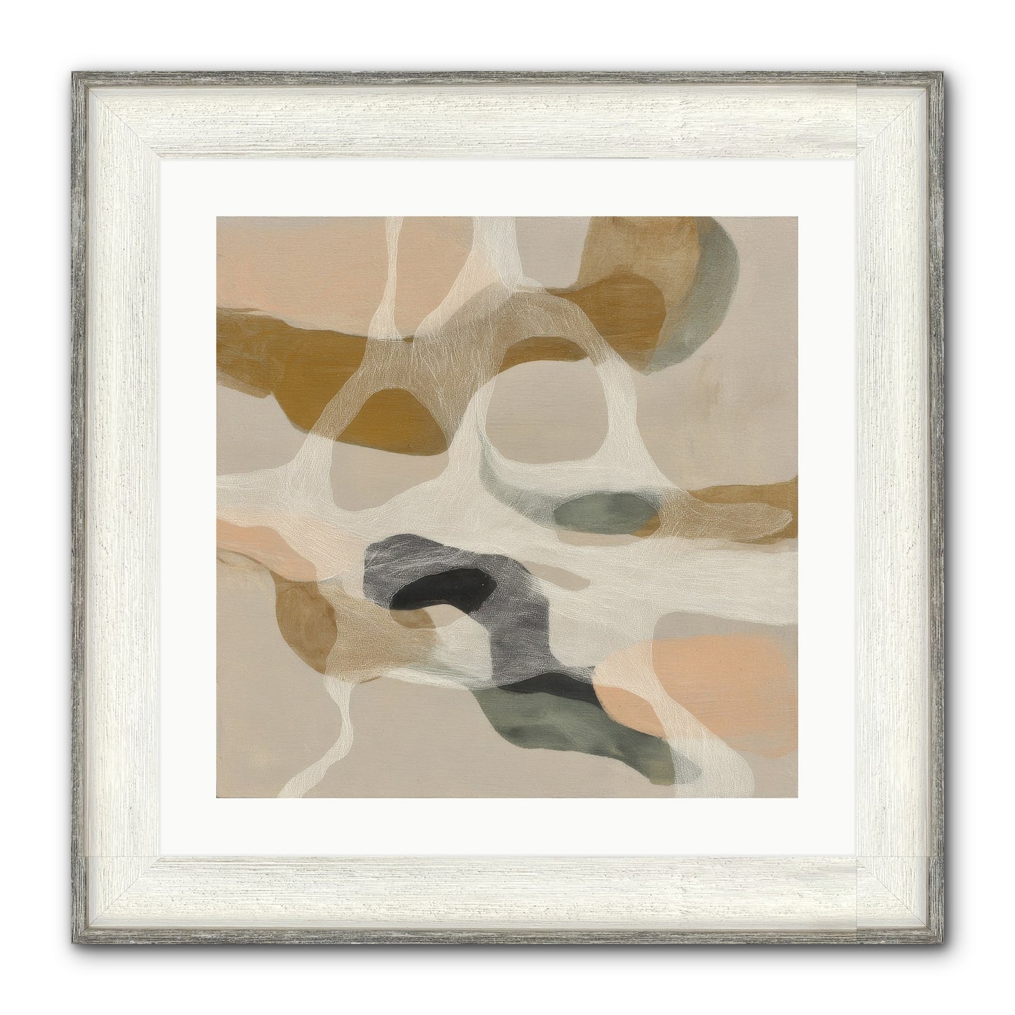 Petrichor Framed Print - Driftwood White 20x20