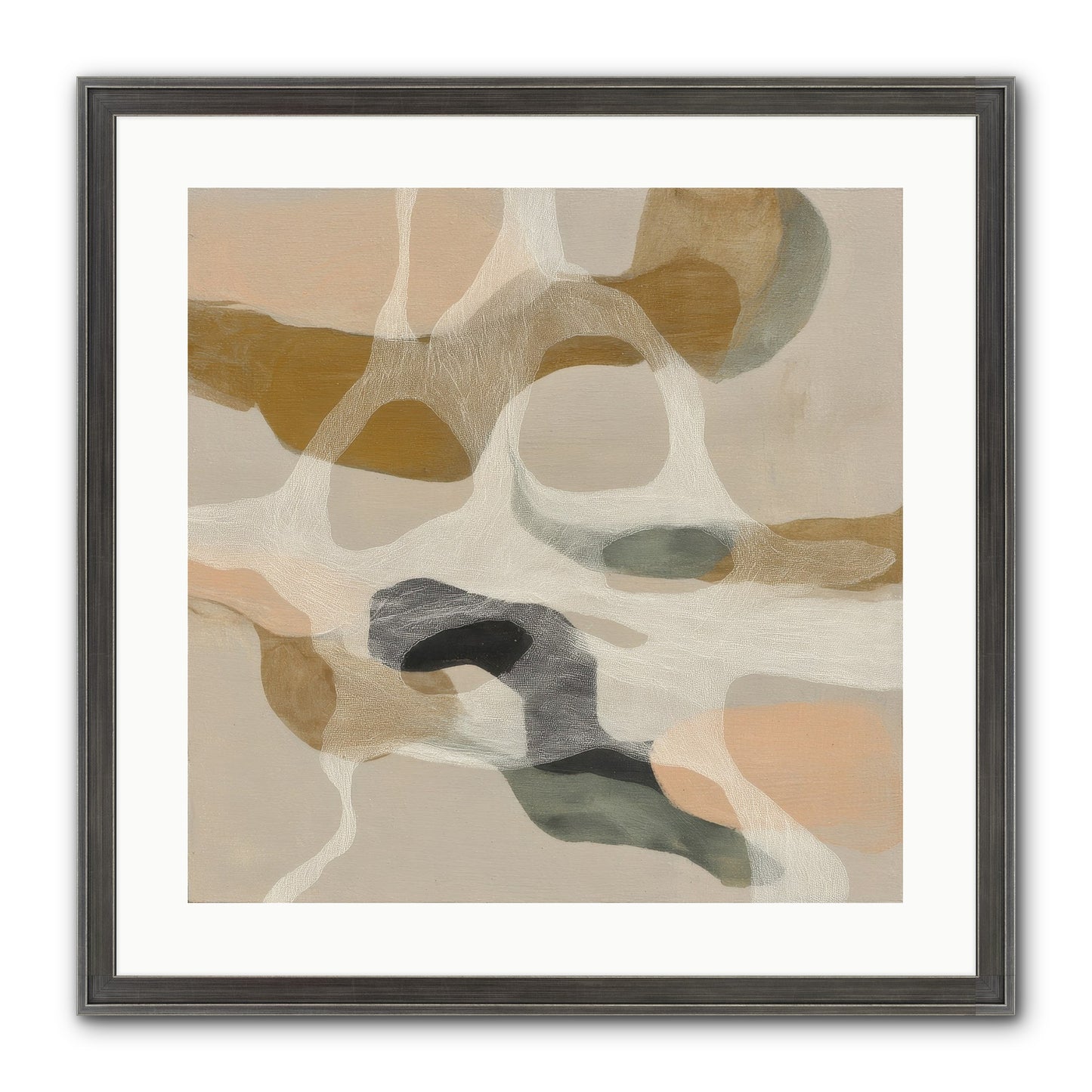 Petrichor Framed Print - Slimwoods Black/Silver 20x20