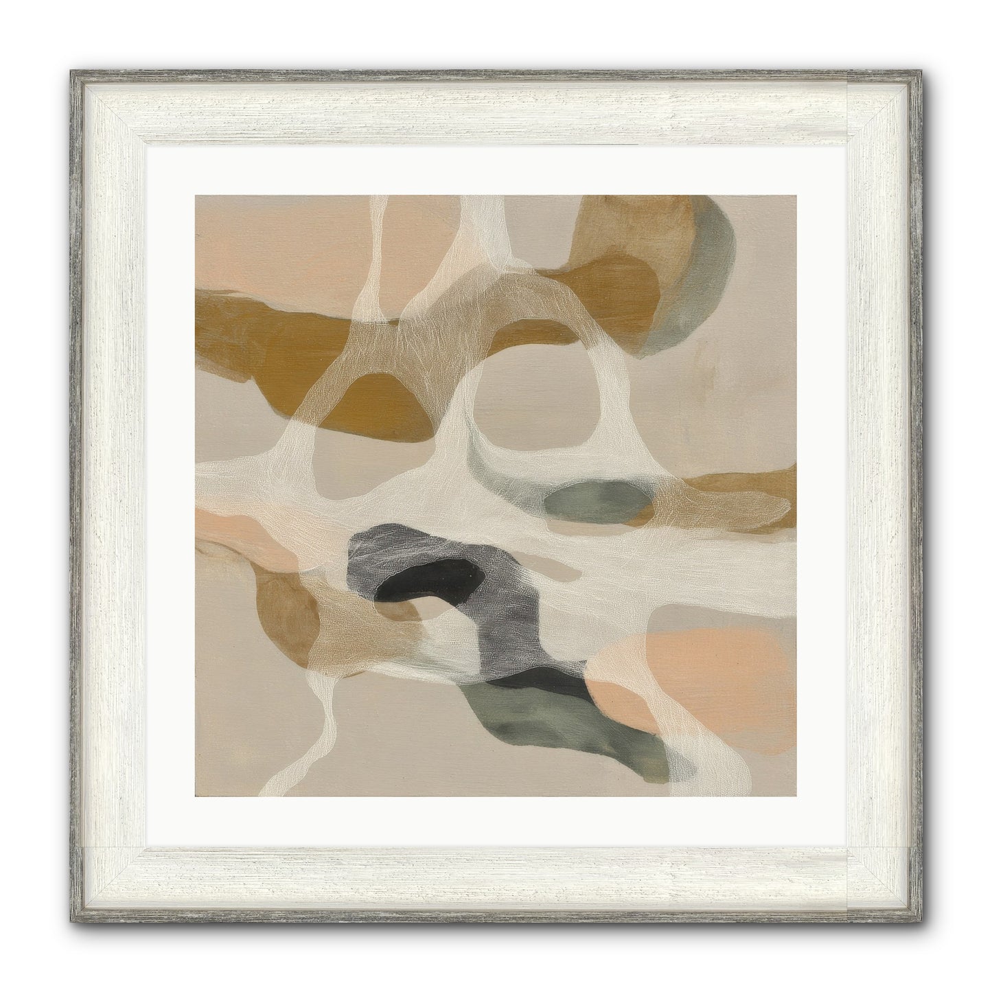 Petrichor Framed Print - Driftwood White 24x24