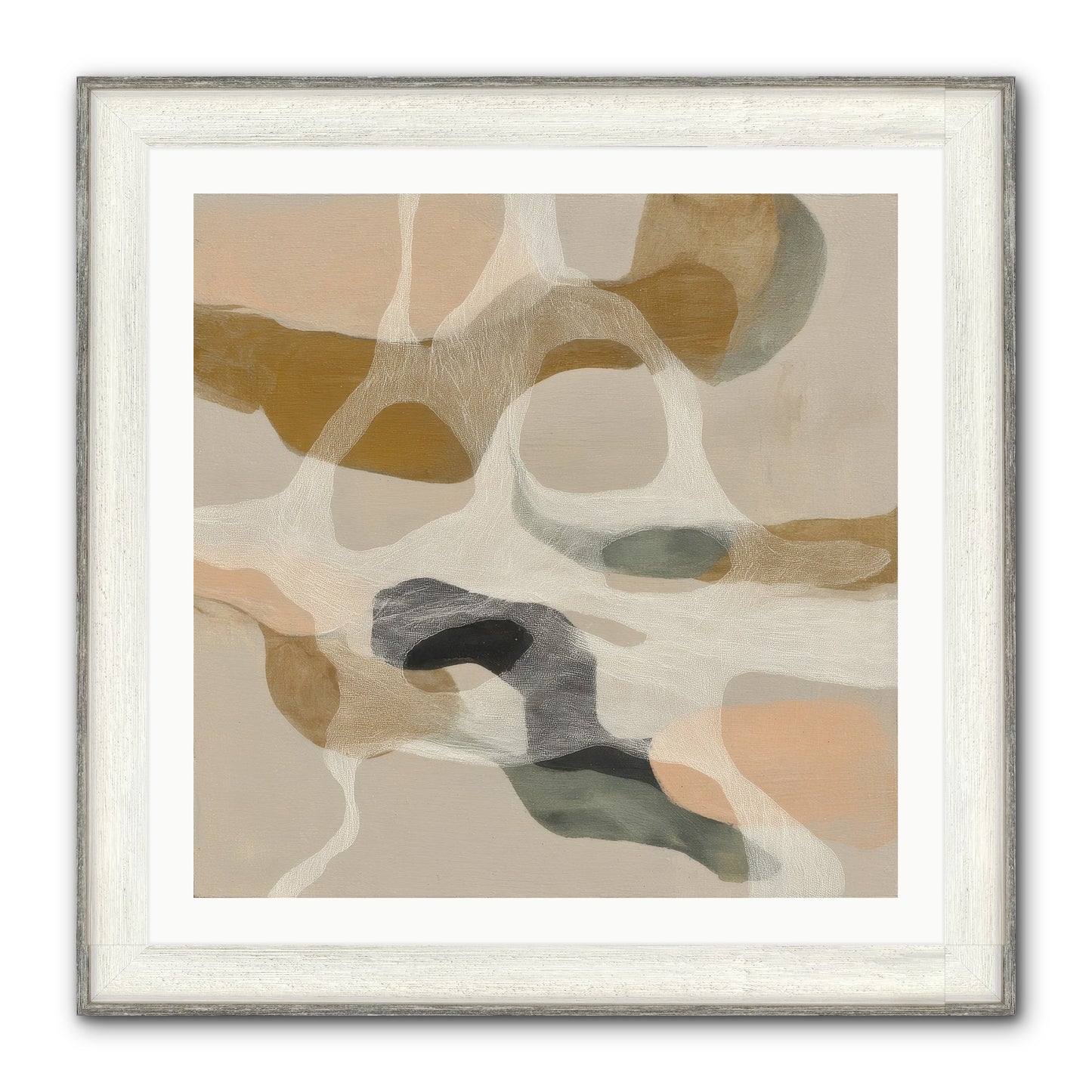 Petrichor Framed Print - Driftwood White 30x30